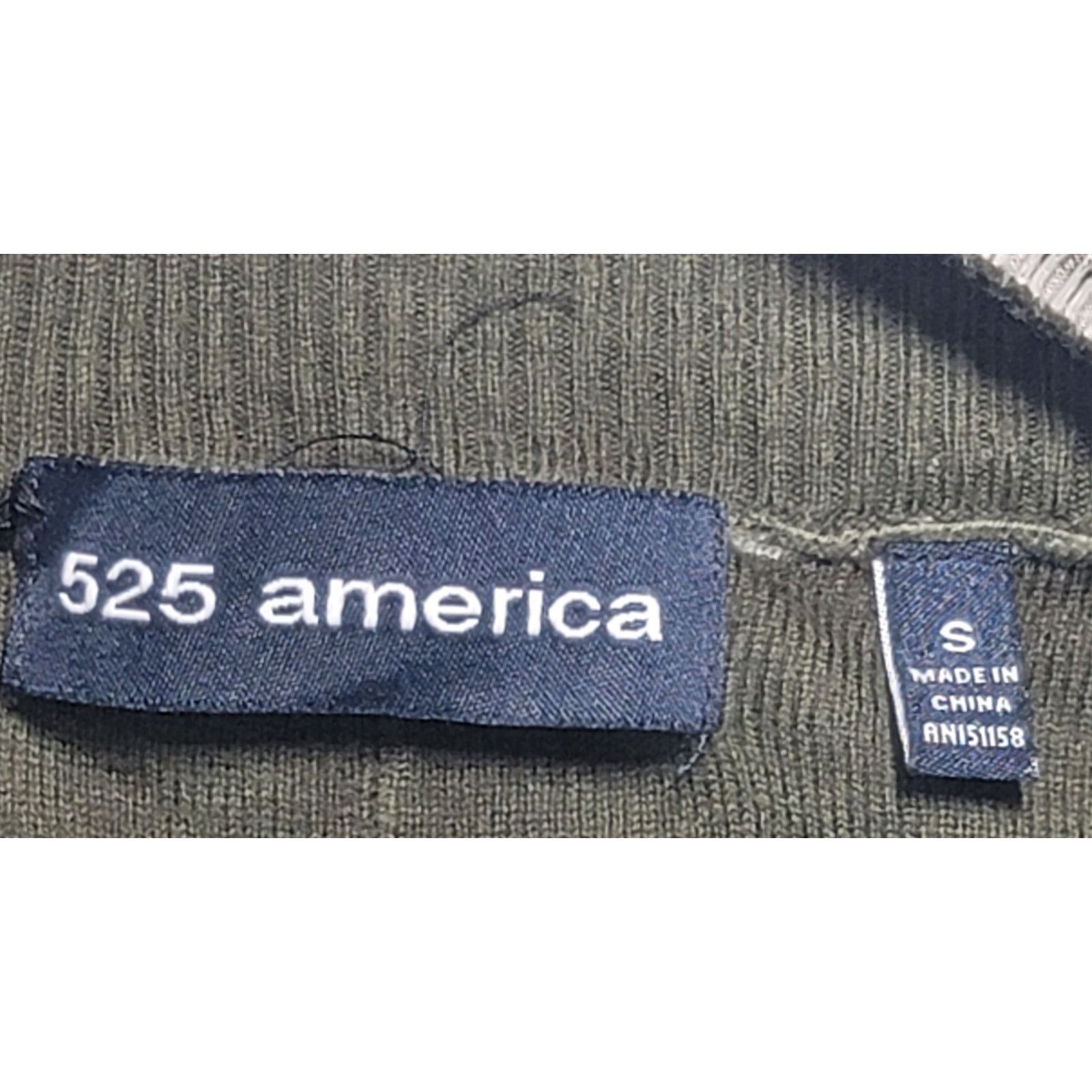 Other 525 America Dark Green Ribbed Crew Neck Top Small Soft Size S / US 4 / IT 40 - 3 Thumbnail