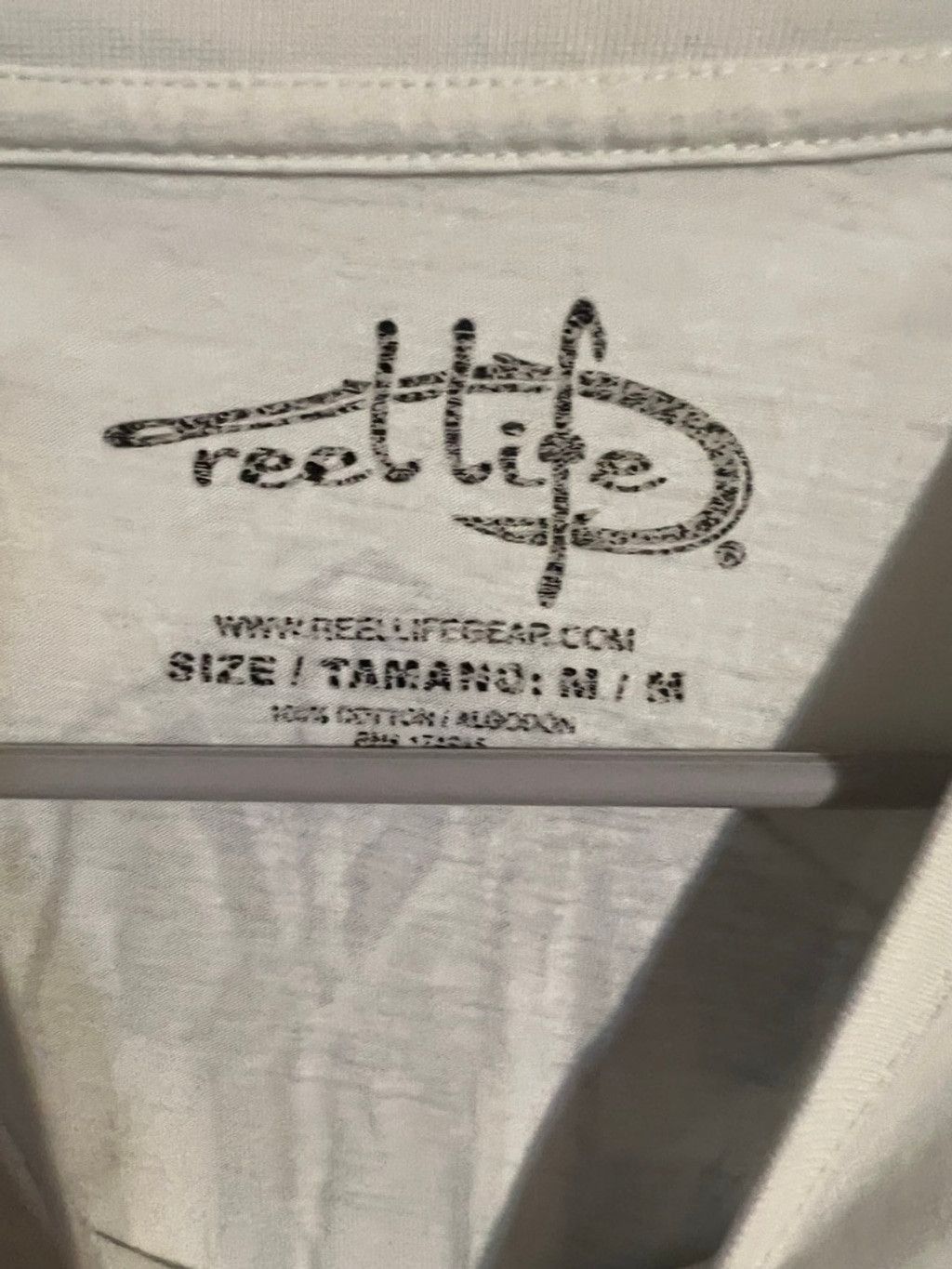 Other Men's Reel Life White & Blue Short Sleeve Tee M Size US M / EU 48-50 / 2 - 3 Thumbnail