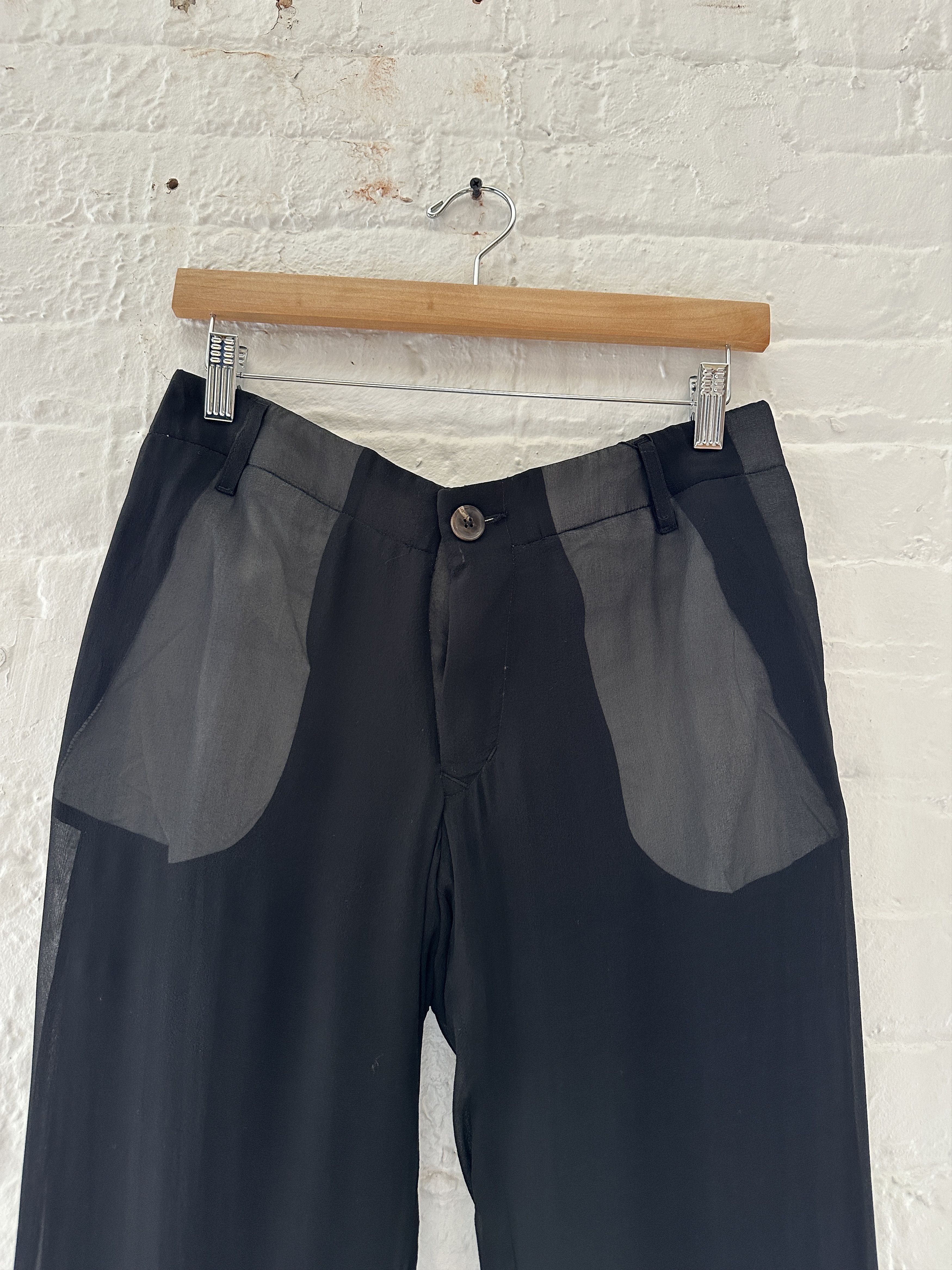 Rick Owens Rick Owens Paneled Silk Trousers Size US 30 / EU 46 - 2 Thumbnail