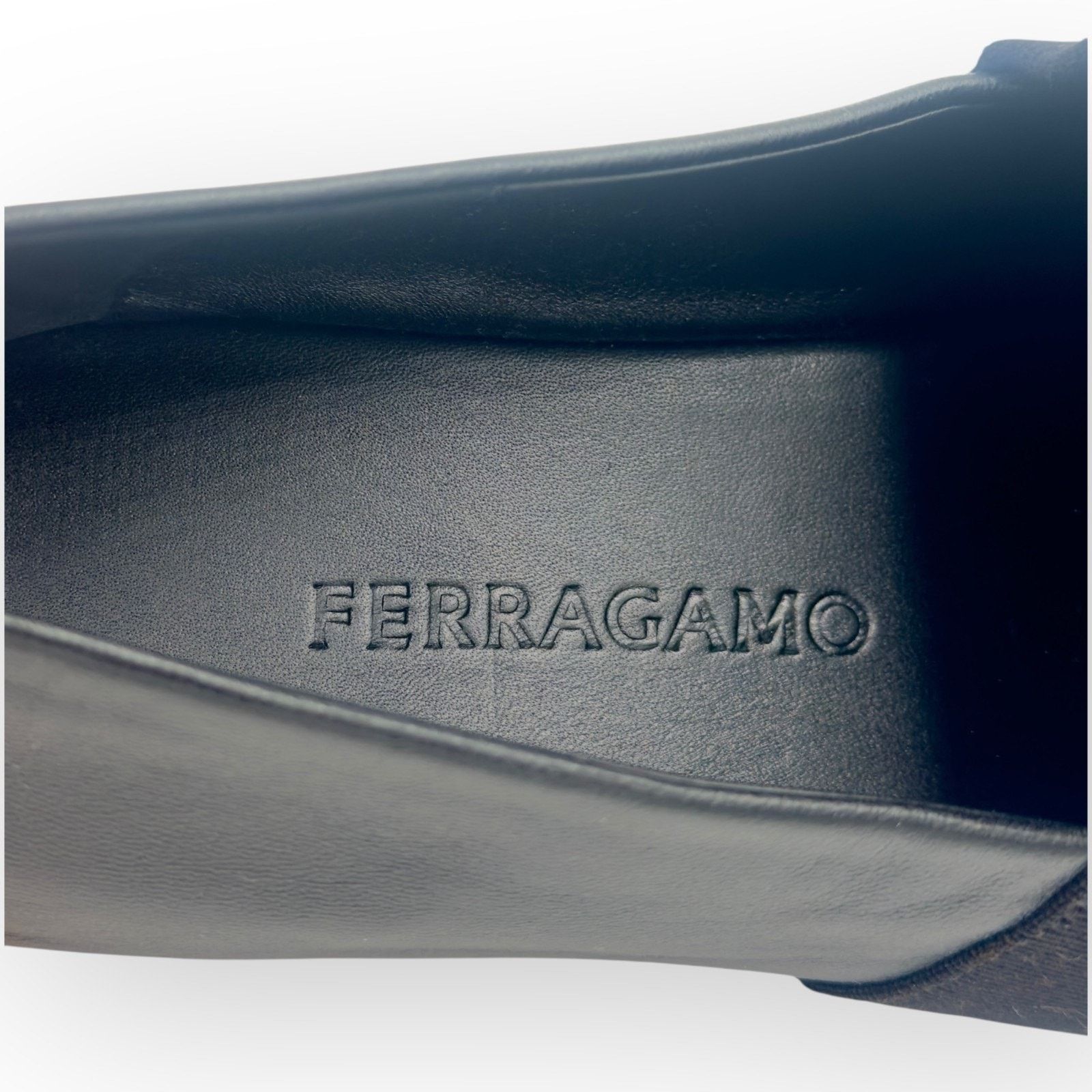 Salvatore Ferragamo Men's Grosgrain & Leather Loafers in Black size 10 / US 11 Size US 11 / EU 44 - 7 Thumbnail