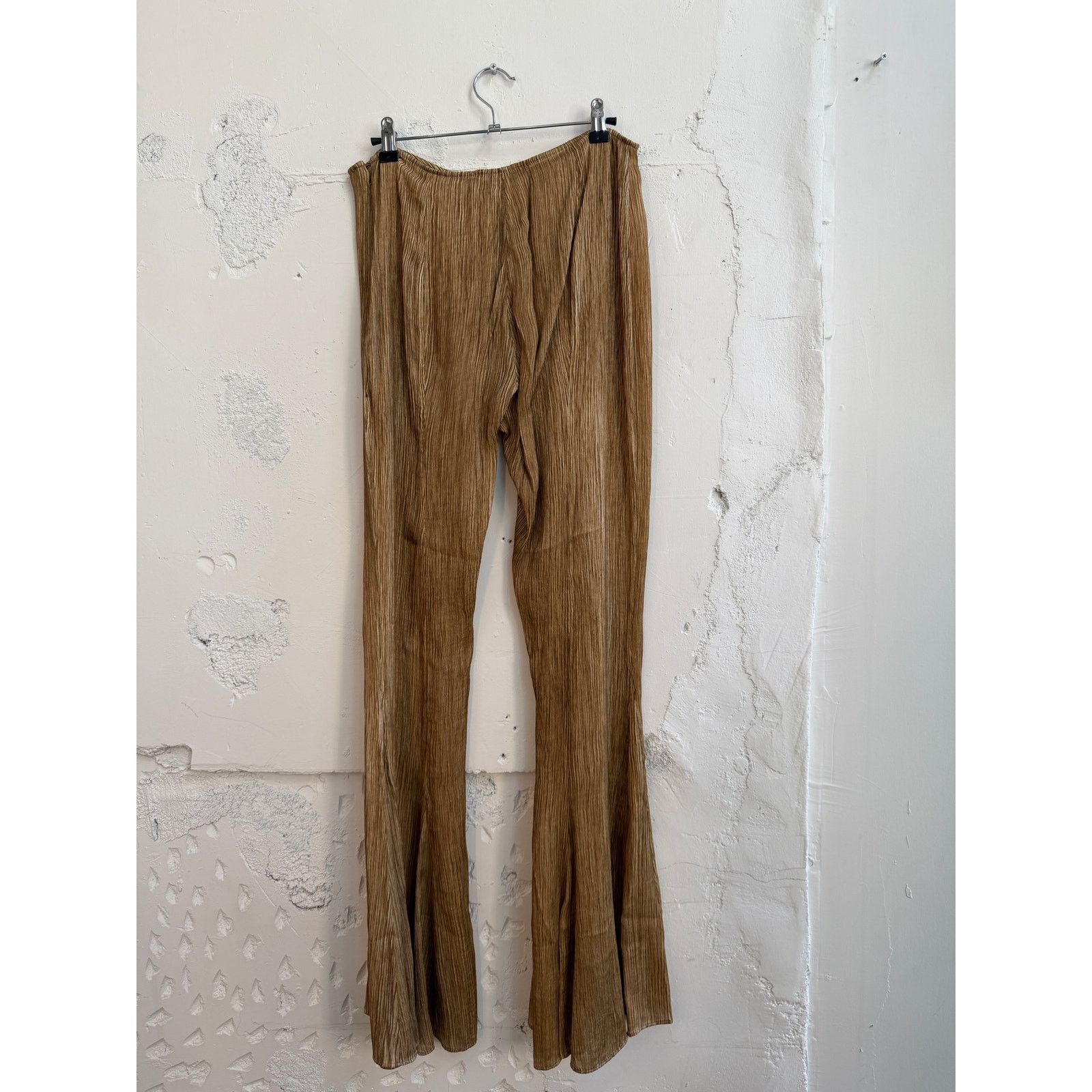 Acne Studios Acne Studios Brown Crinkled Trousers Size 26" / US 2 / IT 38 - 2 Thumbnail