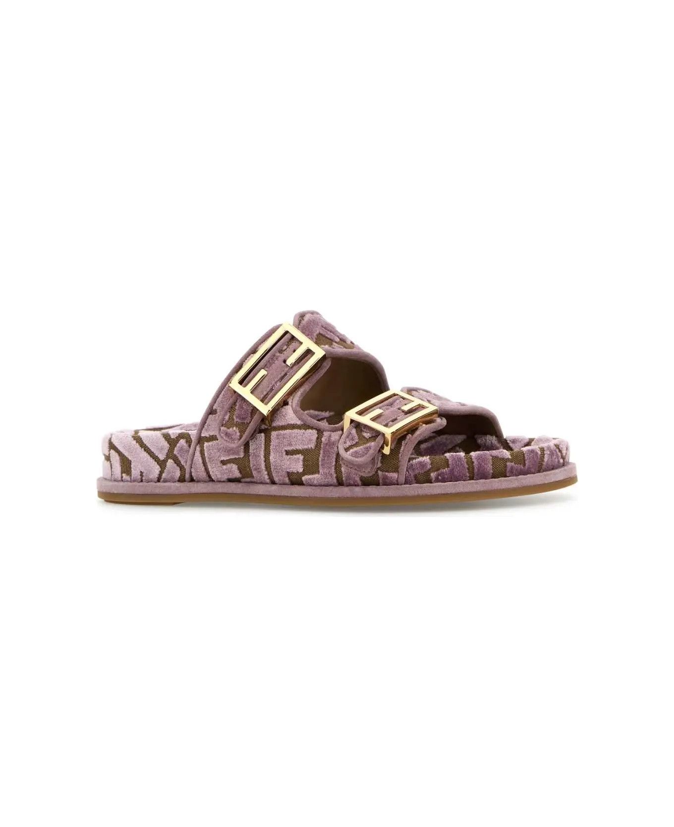 Fendi o1B3y1r0326 Feel Slippers in Pink Size US 10 / IT 40 - 2 Thumbnail
