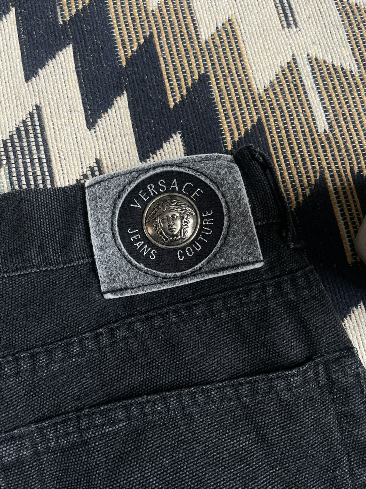 Versace × Vintage Vintage Versace Jeans Couture Logo Pants Size US 36 / EU 52 - 5 Thumbnail
