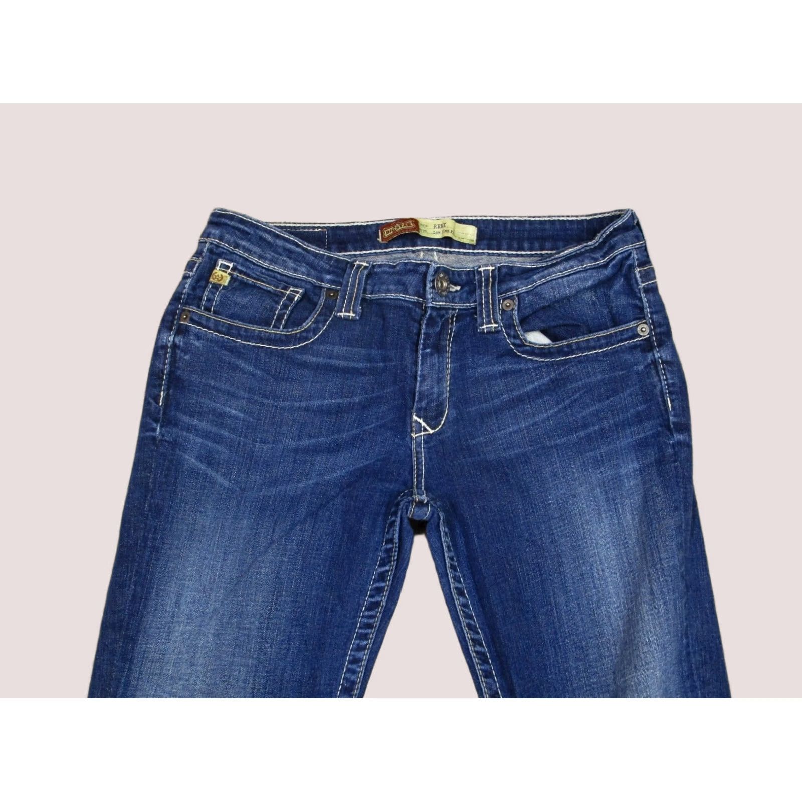 Denime BIG STAR Jeans Women 29 Blue Low Rise Bootcut Western Remy Denim Dark Wash Pants Size 29" - 1 Thumbnail