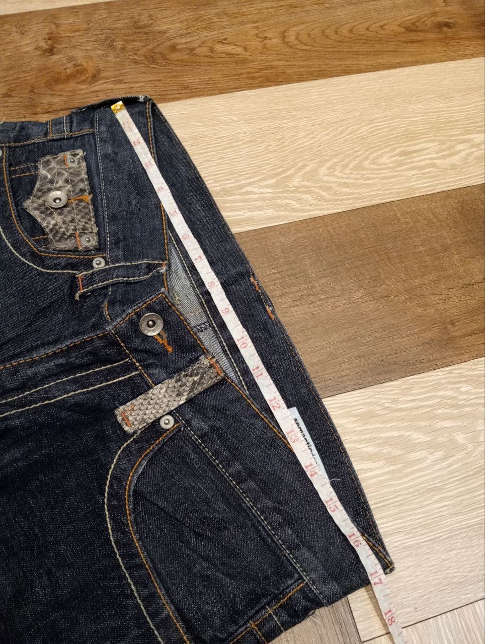 semanticdesign SEMANTIC DESIGN JAPAN INDIGO DENIM FLARED PANTS Size US 34 / EU 50 - 11 Thumbnail