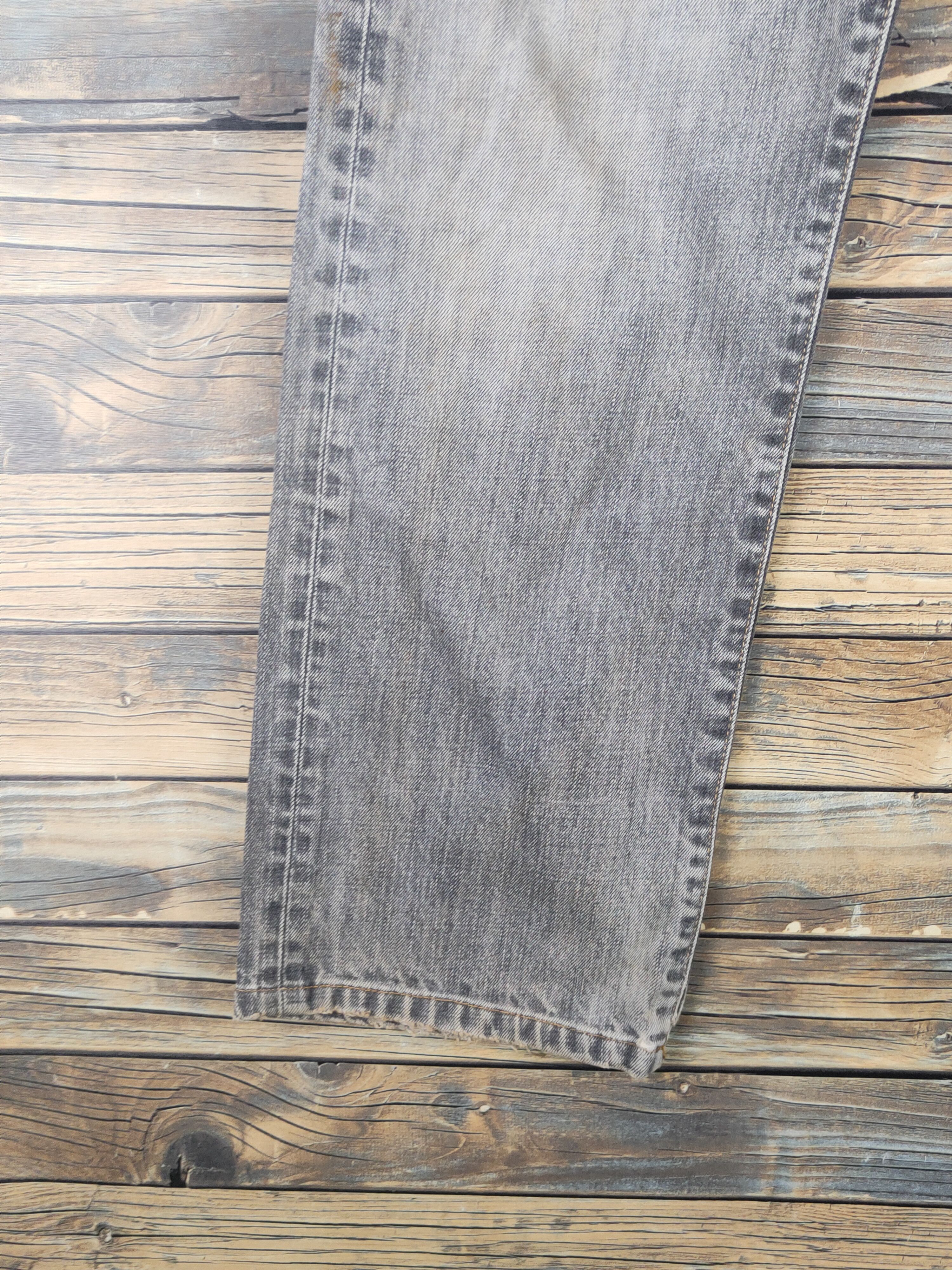 Japanese Brand Uniqlo japan vtg Black Faded Distressed Ripped Jeans #W1608 Size US 29 - 4 Thumbnail