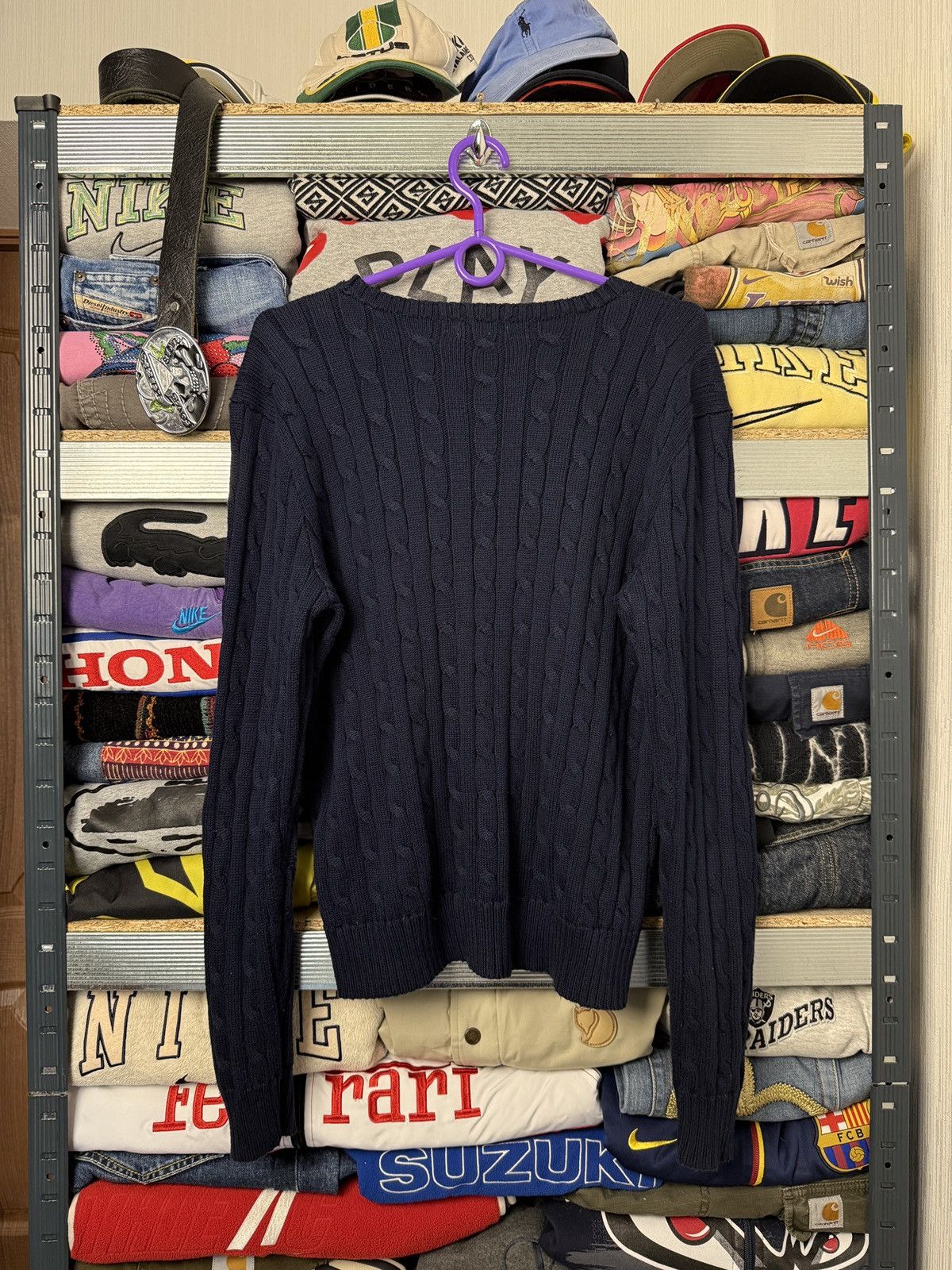 Polo Ralph Lauren Polo Ralph Lauren Cable Knit Sweater Female Blue Color Size XL / US 12-14 / IT 48-50 - 2 Thumbnail