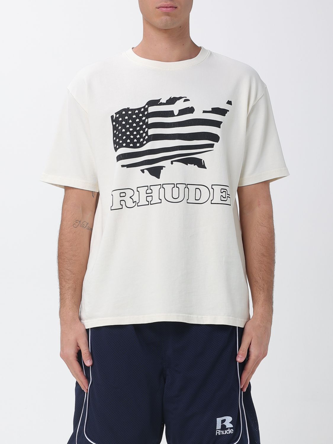 Rhude Rhude T-Shirt Men White Size US XL / EU 56 / 4 - 1 Thumbnail