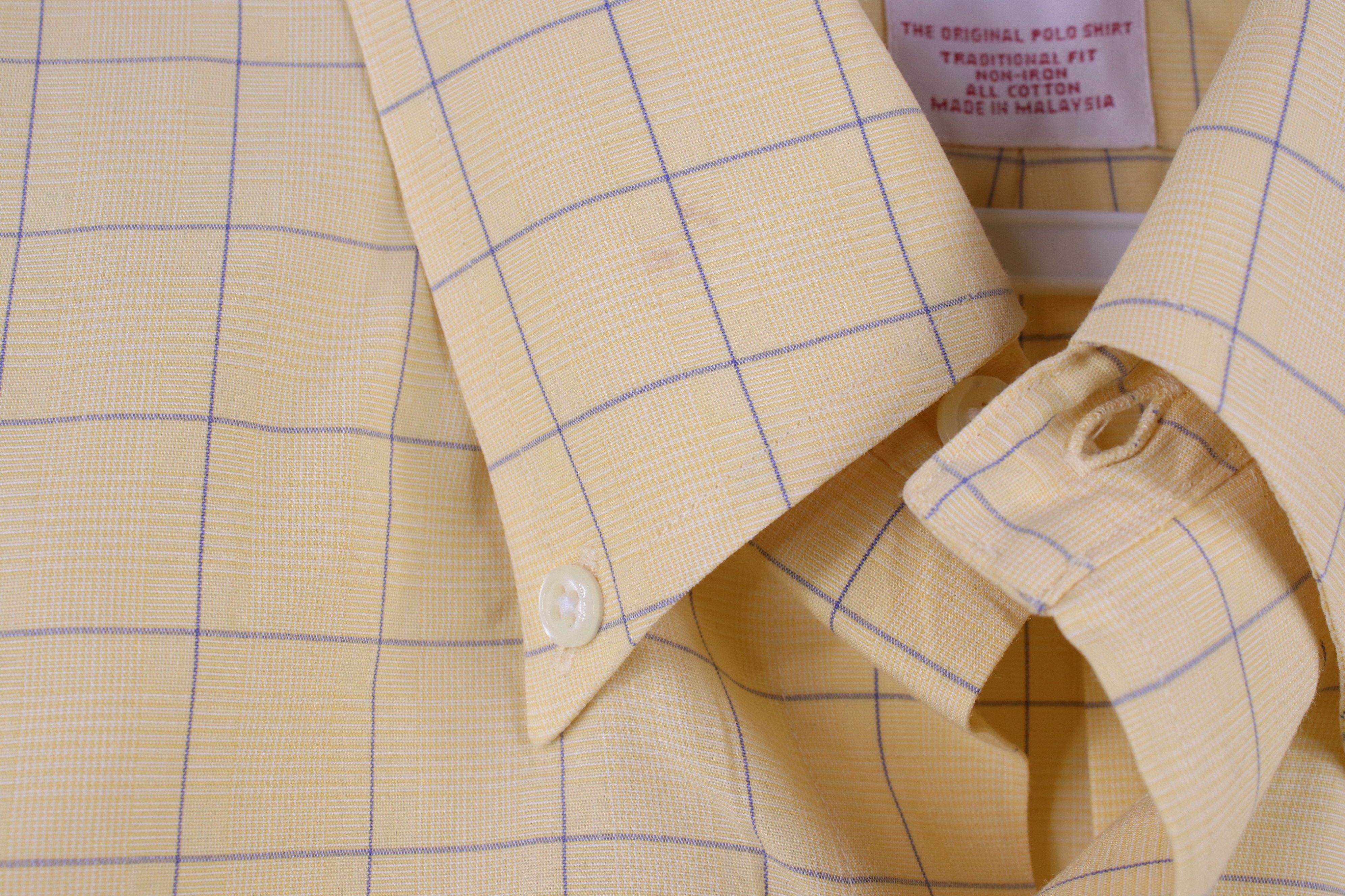Brooks Brothers × Vintage Vintage Brooks Brothers Cotton Button Down Shirt OCBD Plaid Size US M / EU 48-50 / 2 - 6 Thumbnail
