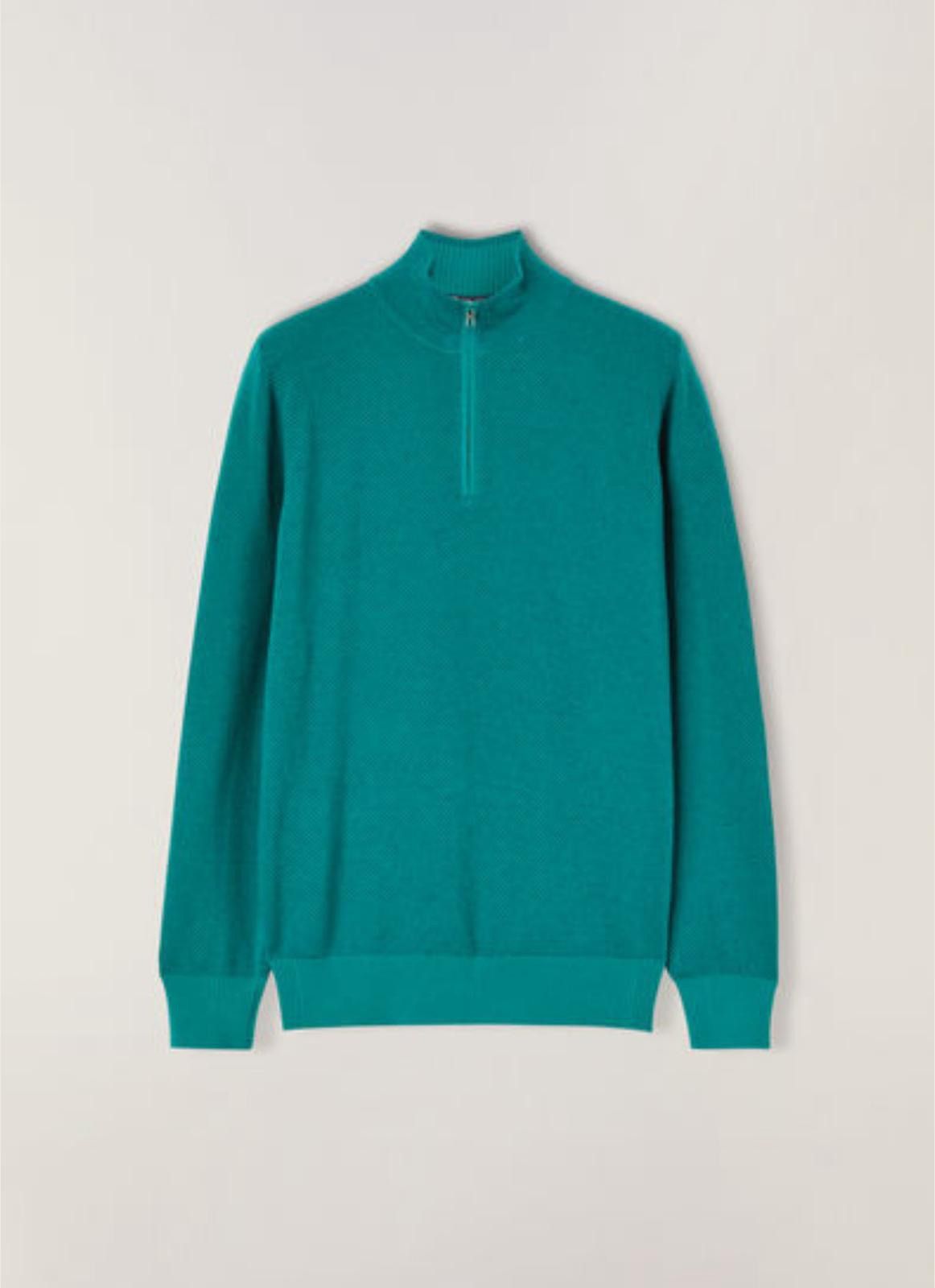 Loro Piana o1w1db10724 Mezzocollo Sweater in Green Size US S / EU 44-46 / 1 - 4 Thumbnail