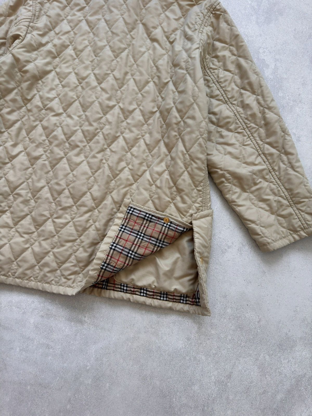 Burberry Vintage Burberrys 90s Nova Check Quilted Coat Jacket Logo Size US L / EU 52-54 / 3 - 19 Thumbnail