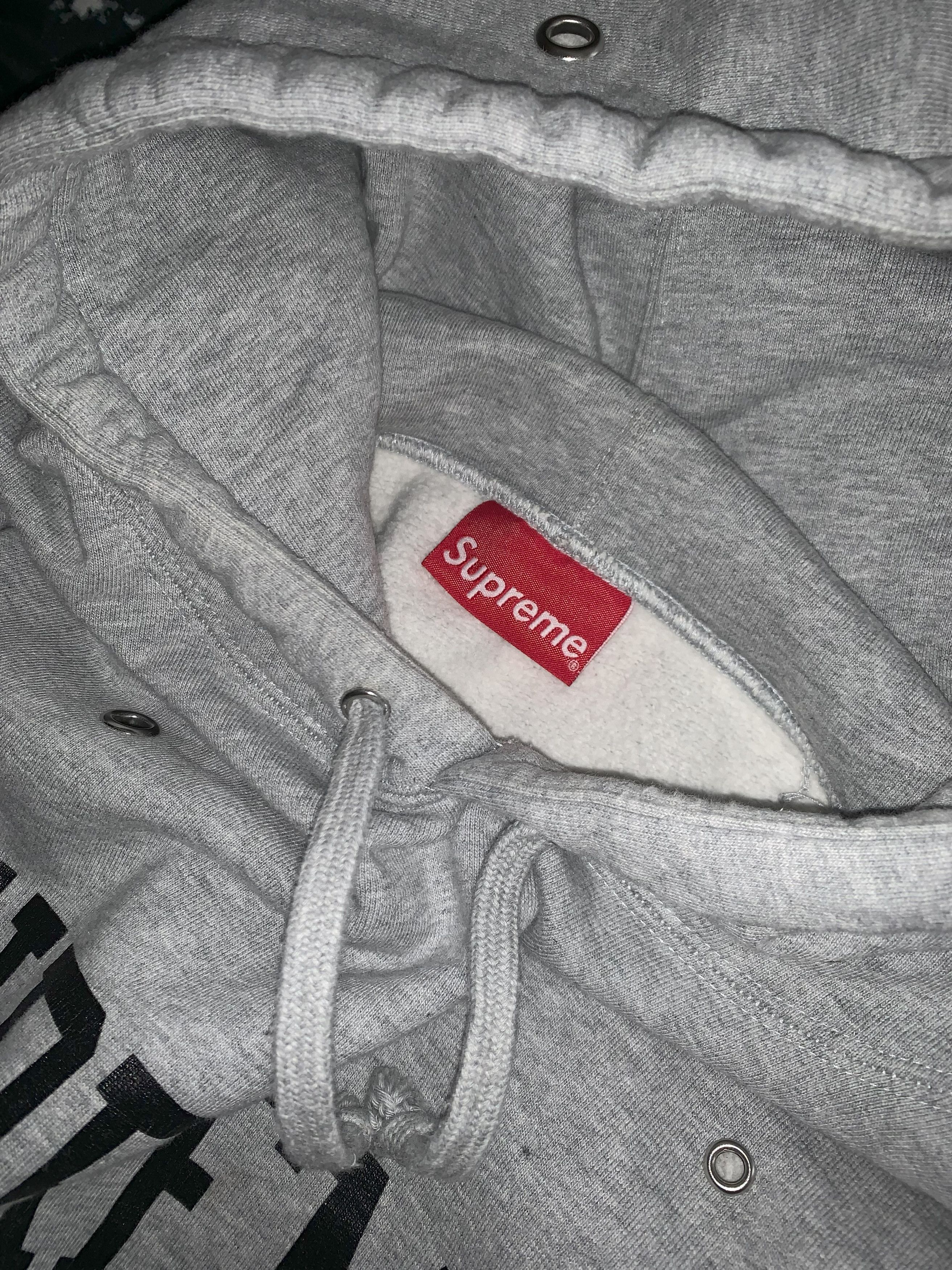 Supreme Supreme SS20 Eyelet Hoodie Grey (XL) Size US XL / EU 56 / 4 - 2 Thumbnail