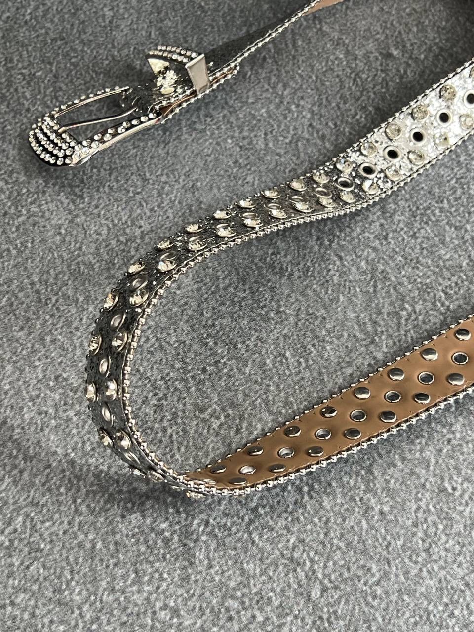 B.B. Simon Y2K Bb Simons Style Y2K Rhinestones Glam Belt Size ONE SIZE - 4 Thumbnail