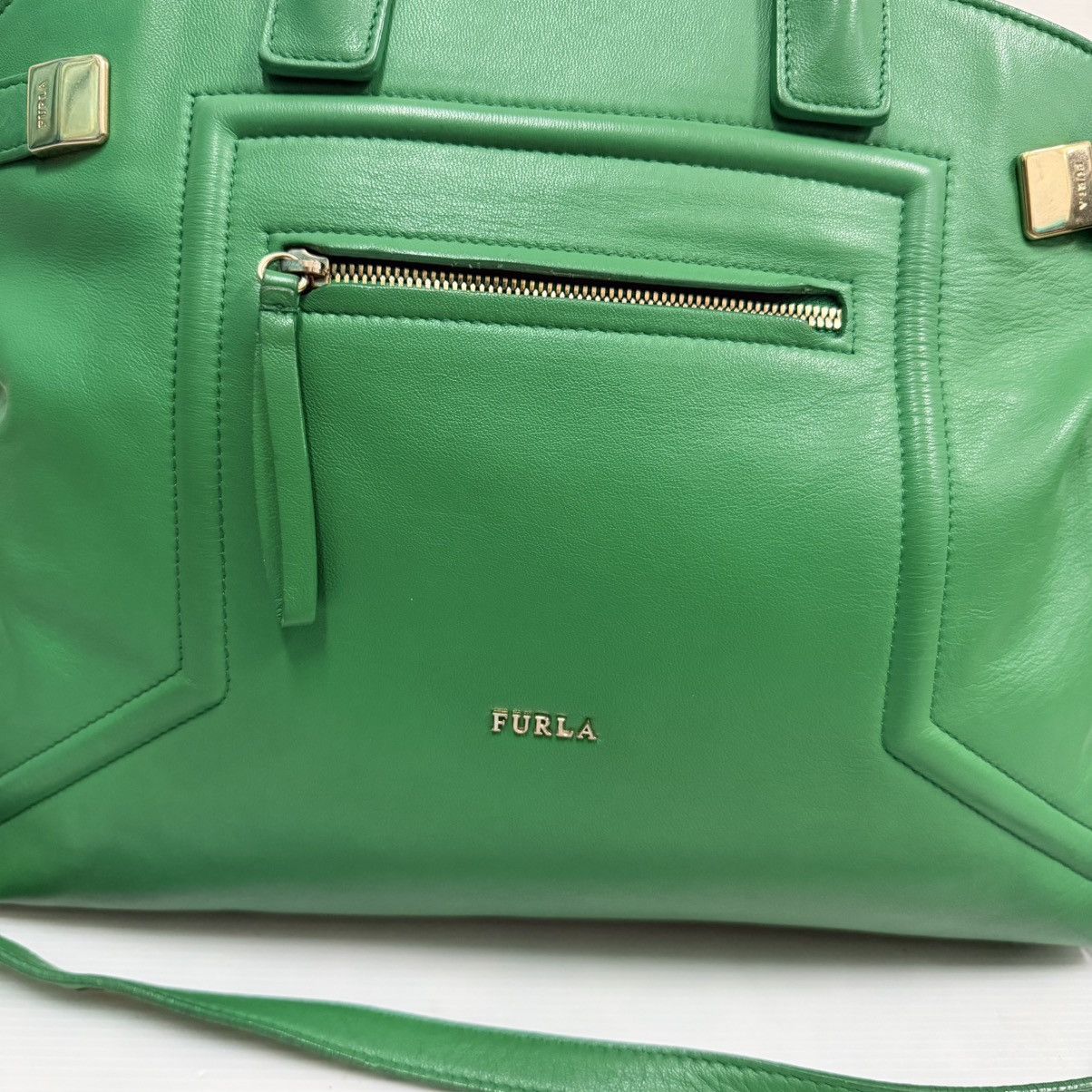 Furla Furla Large Leather Green Handbag Size ONE SIZE - 4 Thumbnail