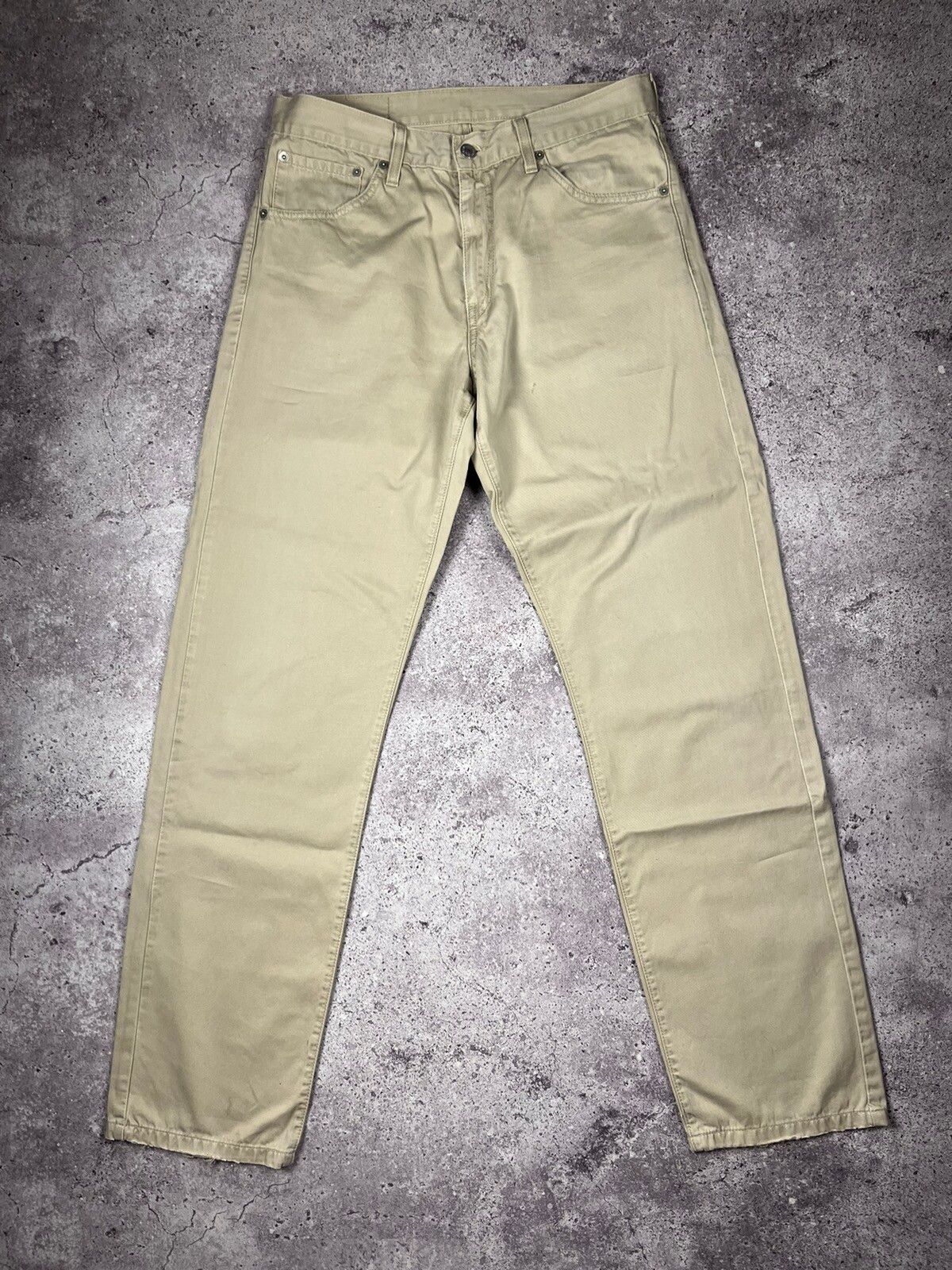 Pre-owned Levis X Levis Vintage Clothing Vintage 90's Levi's 521 Tan Pants Beige 33x34