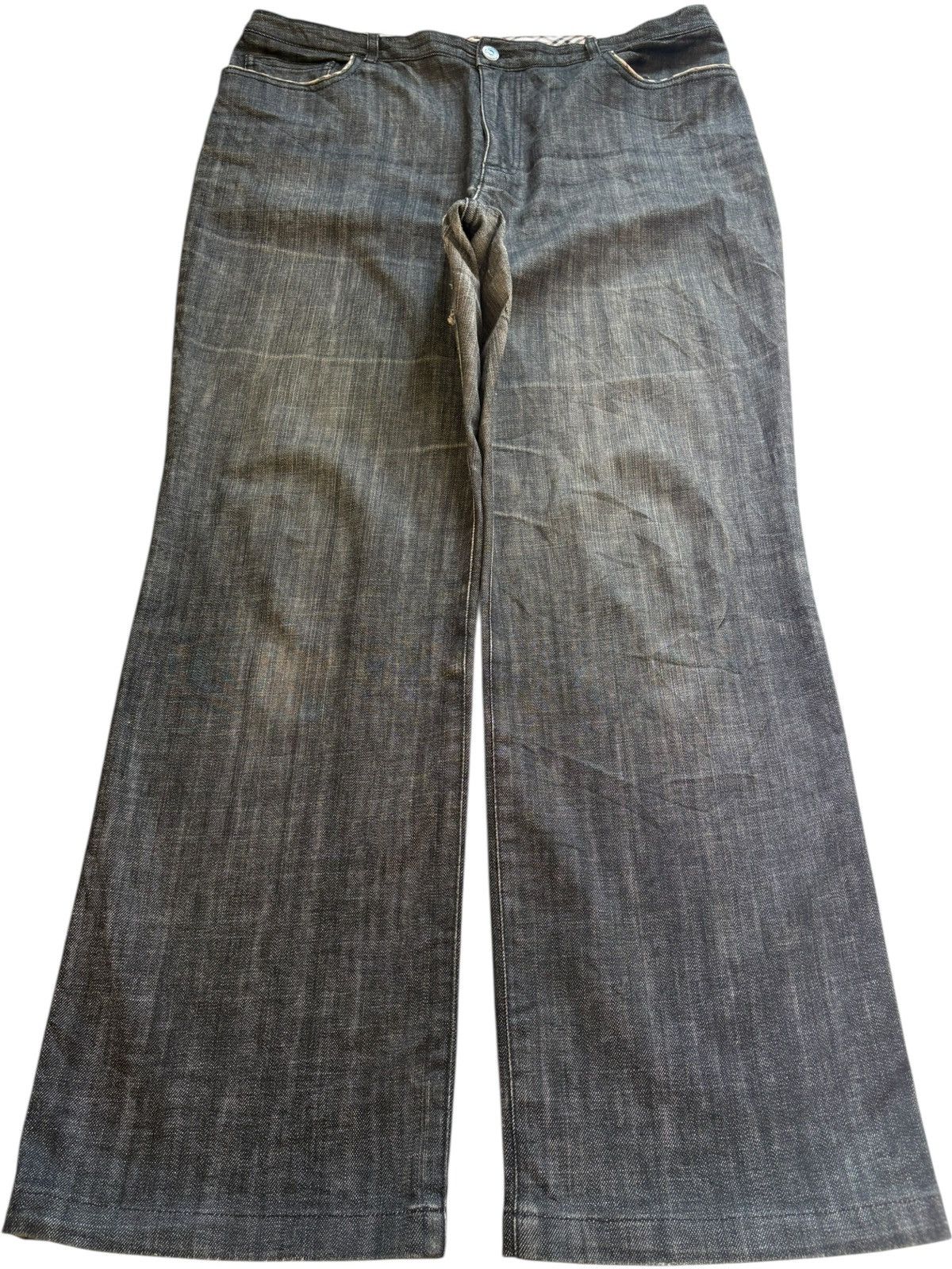 Burberry Vintage Burberry Distressed Loose Baggy Jeans Size US 34 / EU 50 - 1 Thumbnail