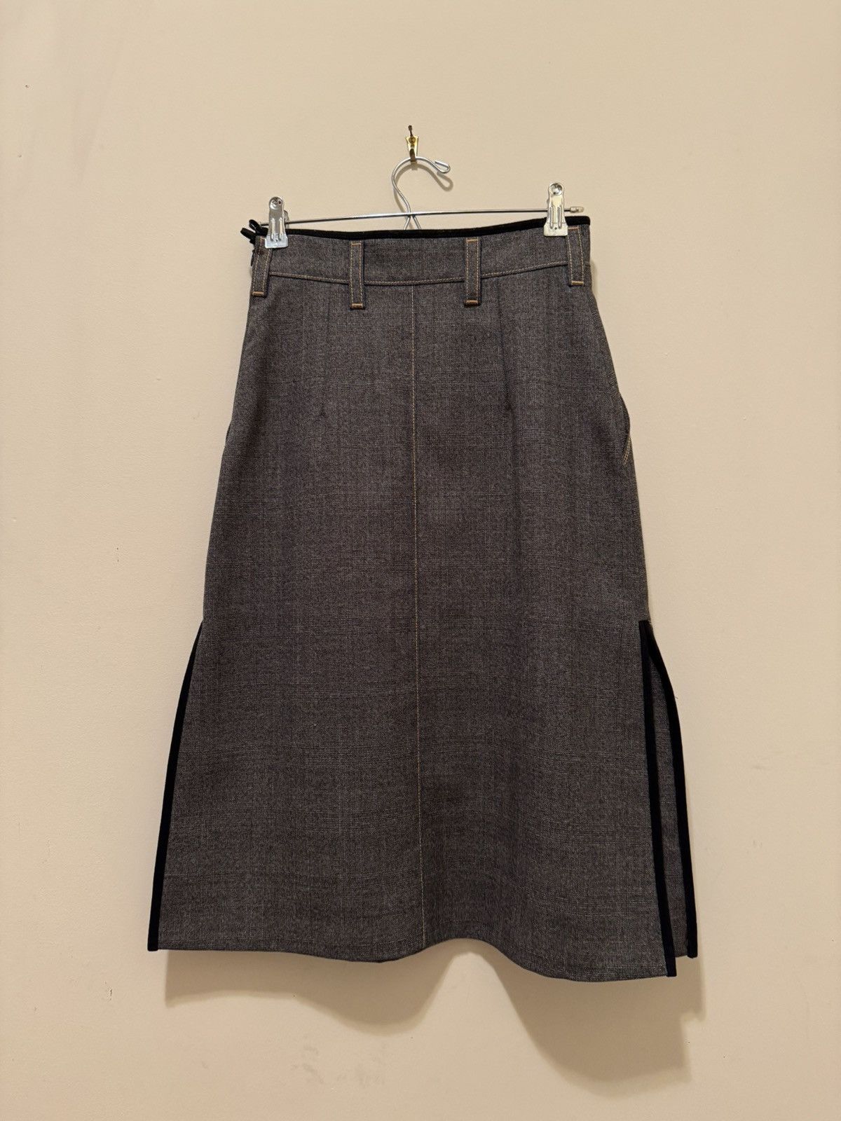 Prada Prada AW16 Multicolor Wool Skirt Size 26" / US 2 / IT 38 - 4 Thumbnail