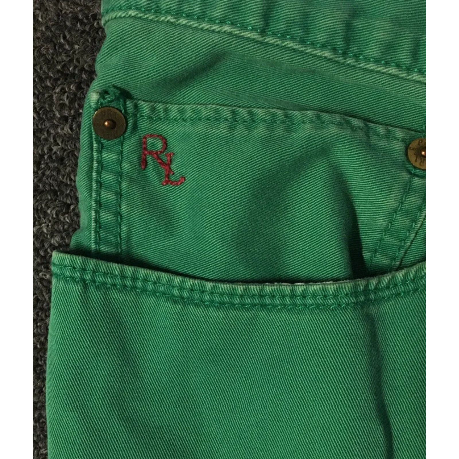 Polo Ralph Lauren VINTAGE Polo Ralph Lauren Dungaree Chino Pants 40 Men Green 39/27 80s 90s Sailing Logo Designer USA Retro Classic Size US L / EU 52-54 / 3 - 5 Thumbnail
