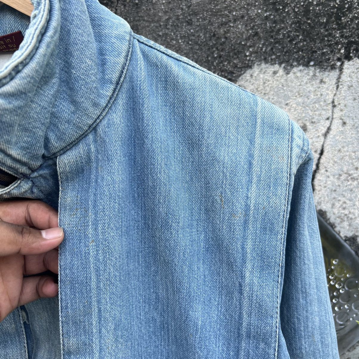 Lee “VINTAGE” 90s LEE LIGHT WASH DENIM ZIP-UP FIELD JACKET Size US L / EU 52-54 / 3 - 12 Thumbnail