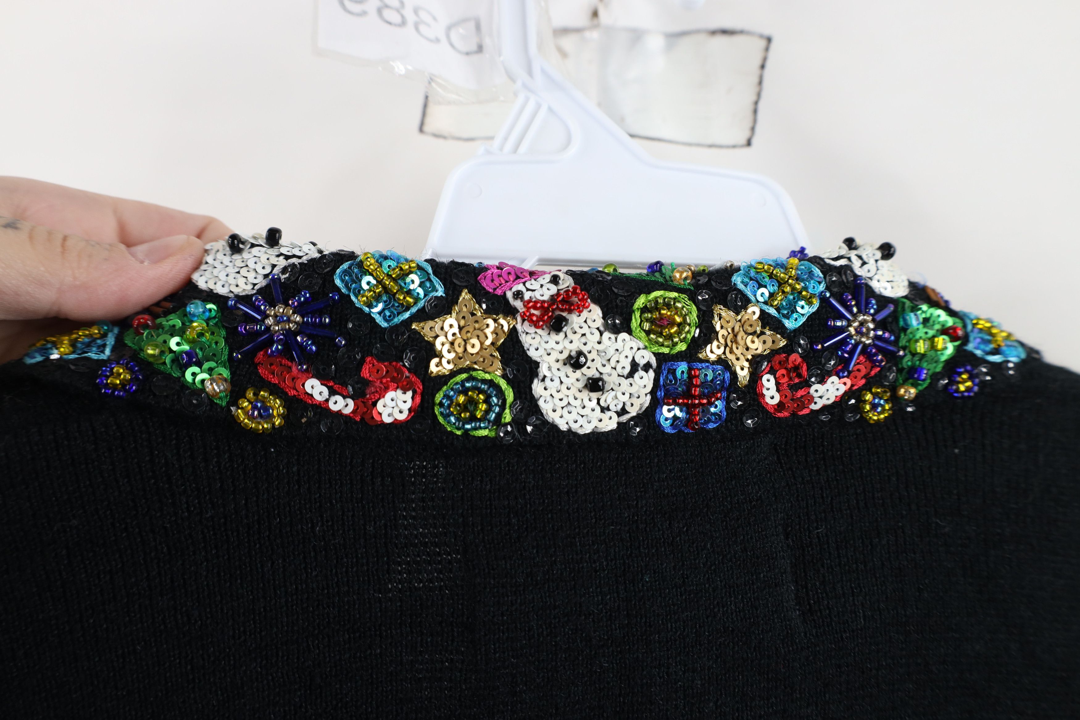 Vintage Deadstock Vintage Y2K 2003 Beaded Zip Cardigan Sweater Size 3XL / US 20-22 - 10 Thumbnail
