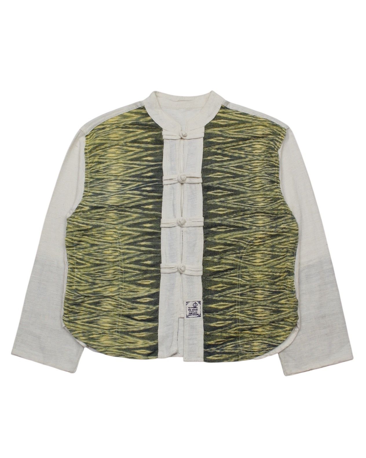 Vintage 2000S TIGER STRIPE HAND-LOOMED ASIAN KIMONO JACKET Size US L / EU 52-54 / 3 - 1 Thumbnail