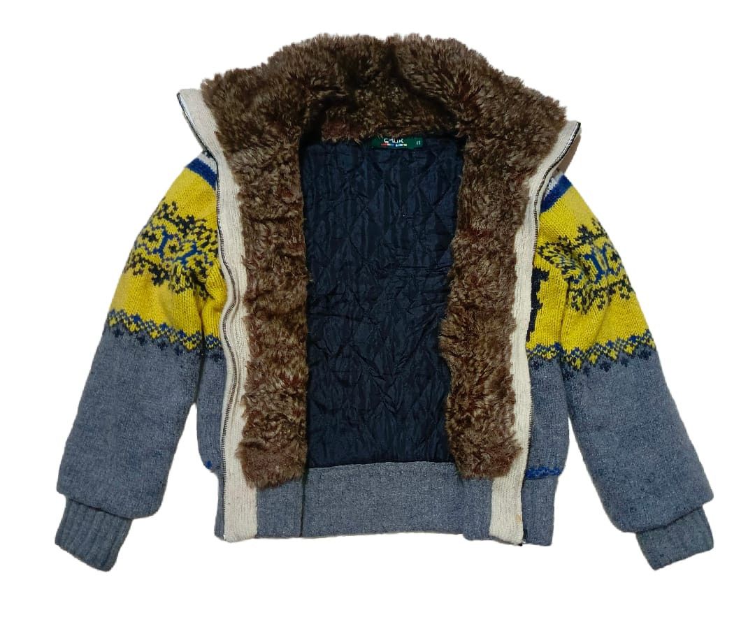 Aran Isles Knitwear Vintage Crux Raccoon Neck Fur Knit 2 Deer Size US S / EU 44-46 / 1 - 3 Thumbnail