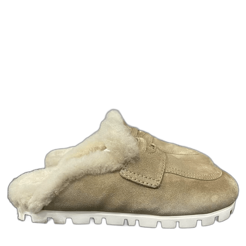 Miu Miu MiuMiu Suede Mule Slippers with Fur-yf Size US 6.5 / EU 39-40 - 1 Thumbnail
