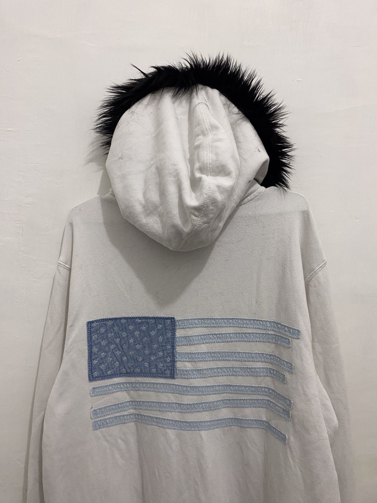 Gap 💥Big Flag💥GAP Fur Zipper Hoodie Size US L / EU 52-54 / 3 - 18 Thumbnail