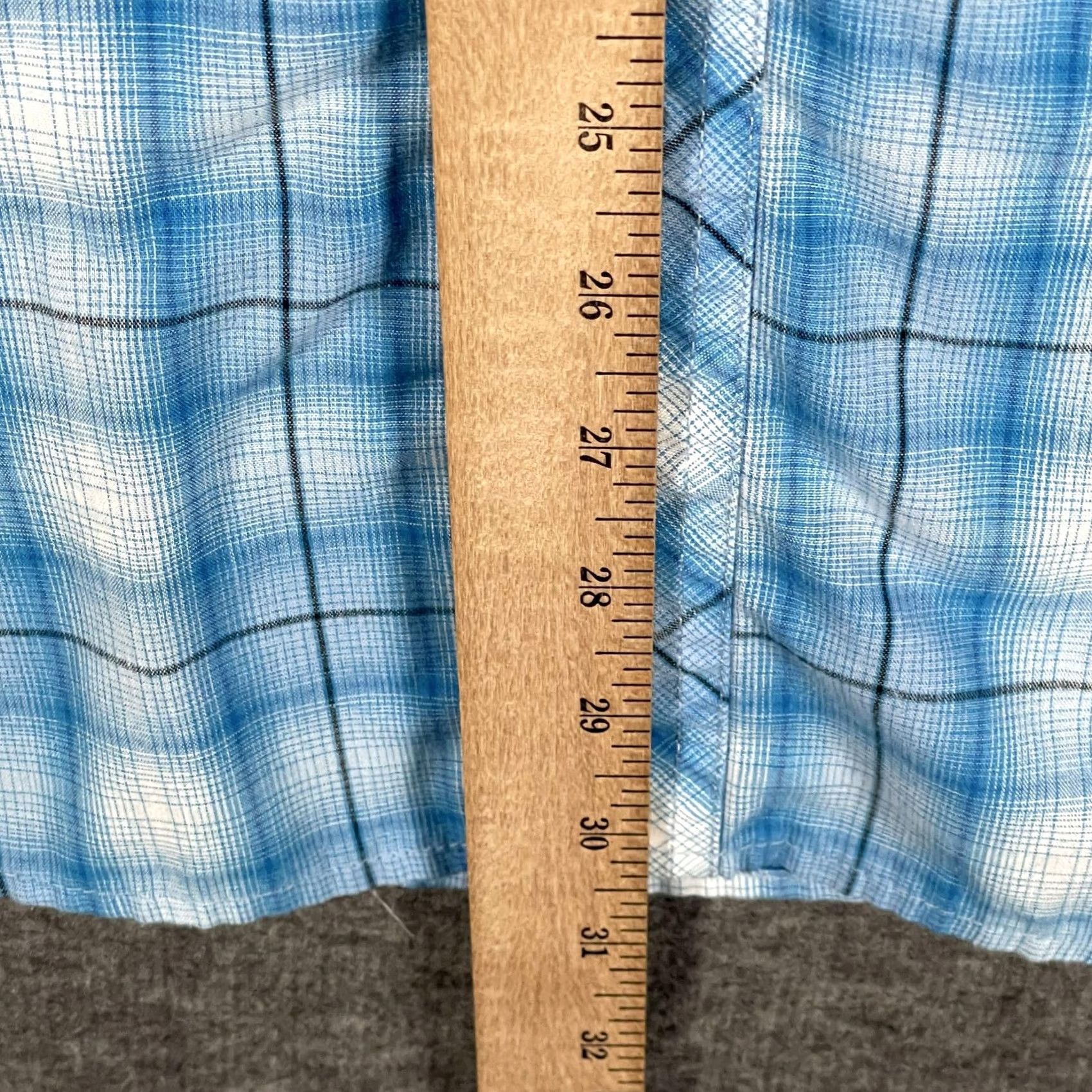 Wrangler Wrangler Shirt Mens M Blue Plaid Western Pearl Snap Short Sleeve Cowboys Casual Western Shirt Mens Medium Blue Plaid Size US M / EU 48-50 / 2 - 7 Thumbnail