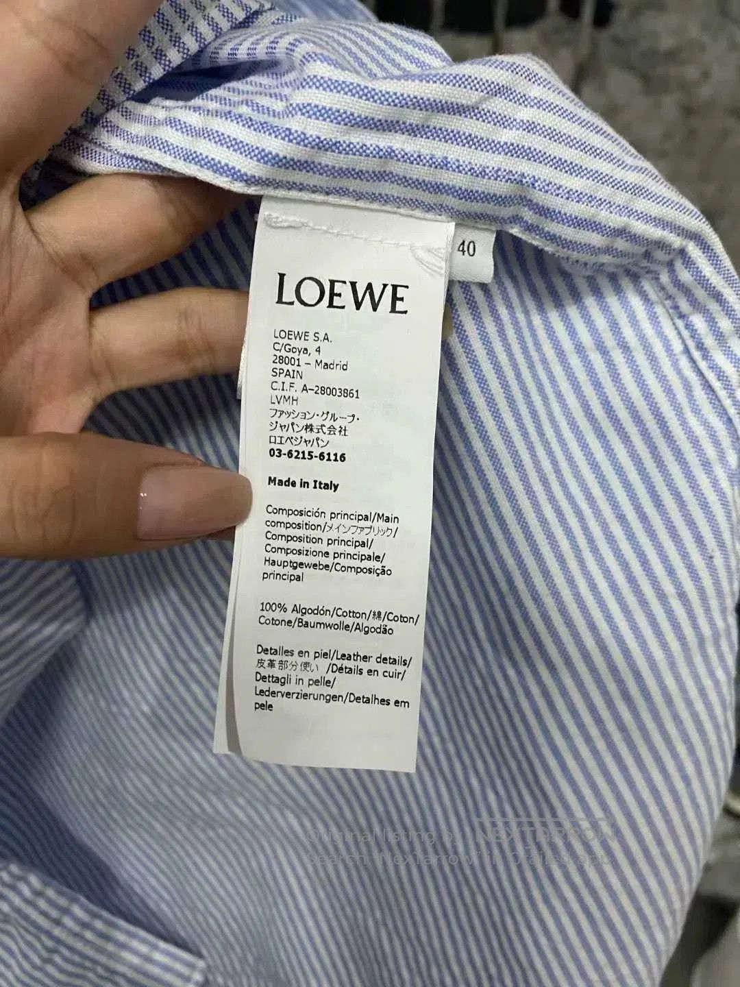 Loewe Loewe Striped Suede Pocket Shirt. Size US M / EU 48-50 / 2 - 6 Thumbnail