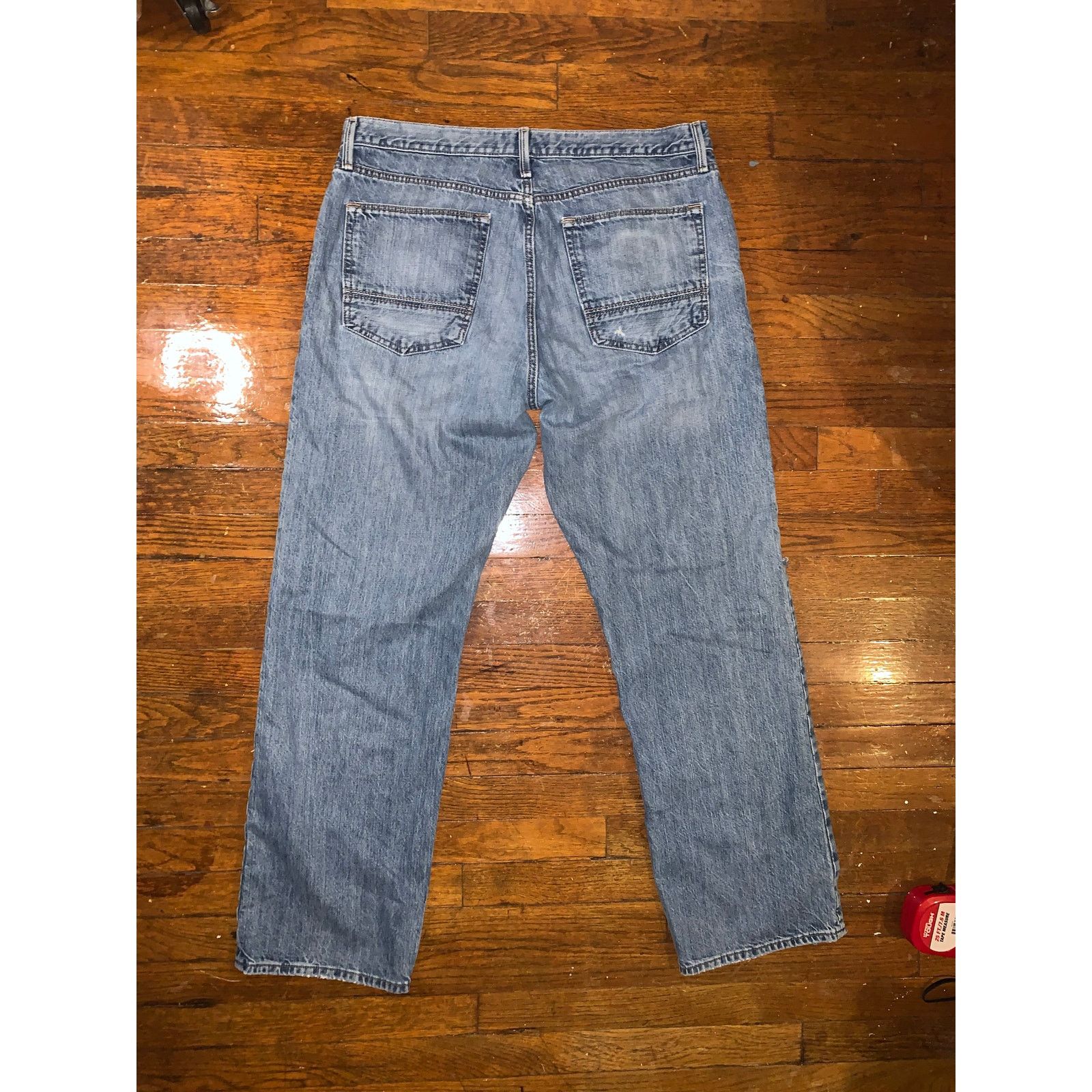 Other × Vintage Y2K Arizona Jeans Distressed Knee Denim 36x32 Made in Mexico Size US 36 / EU 52 - 2 Thumbnail
