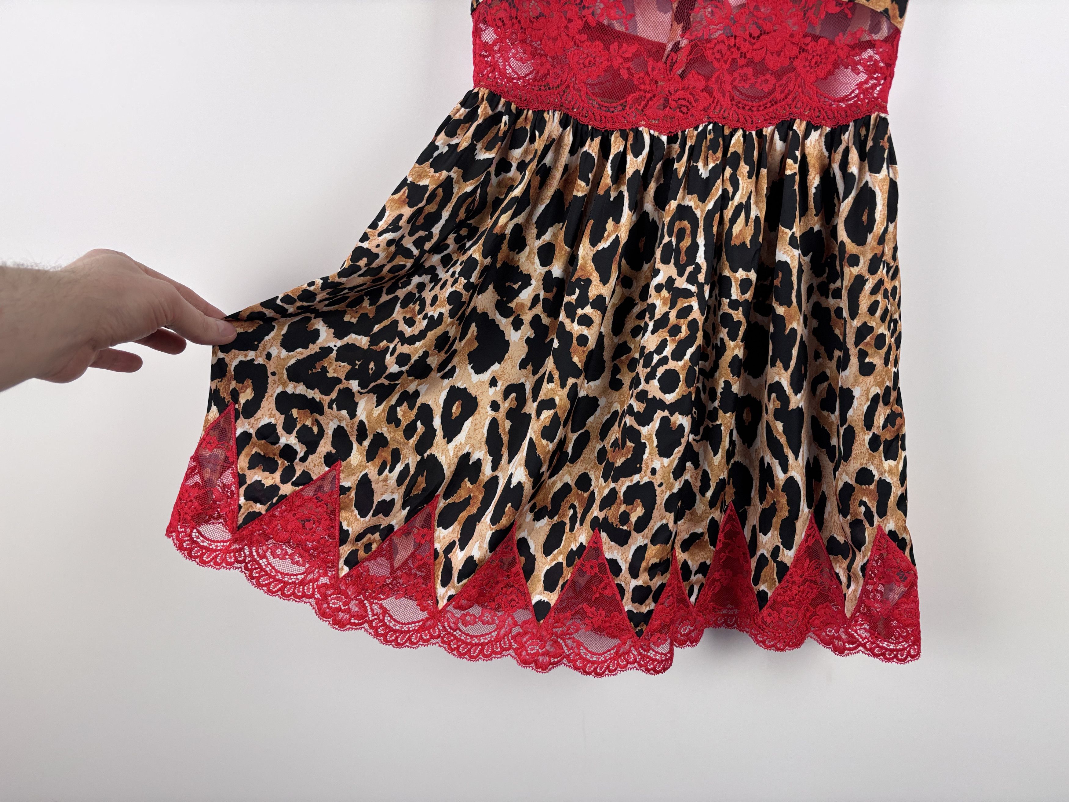 H&M × Paco Rabanne Paco Rabanne x H&M Leopard Mini Lace Dress Multicolor XS Size XS / US 0-2 / IT 36-38 - 5 Thumbnail