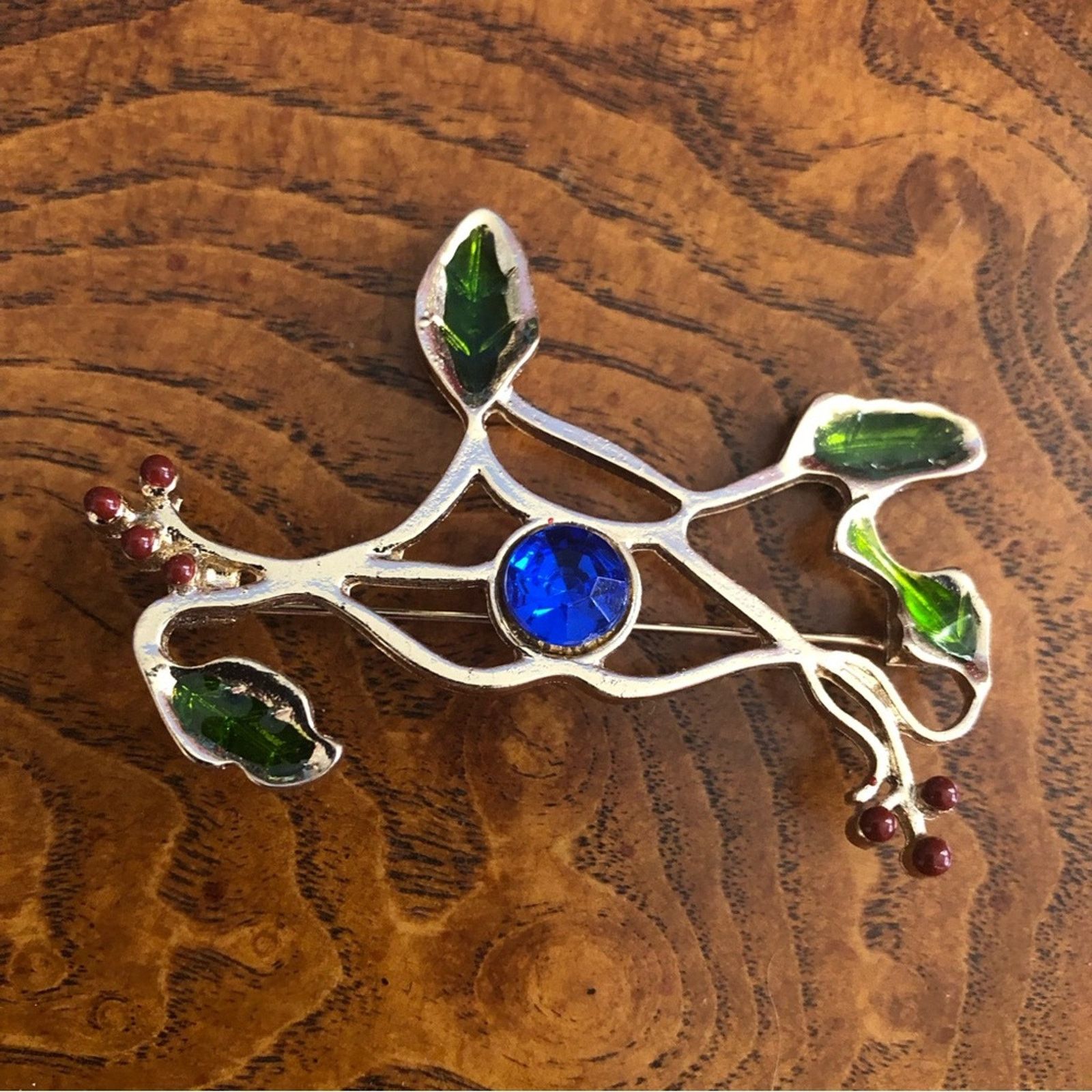 Kenneth Cole Kenneth Cole botanical enamel brooch Size ONE SIZE - 3 Thumbnail