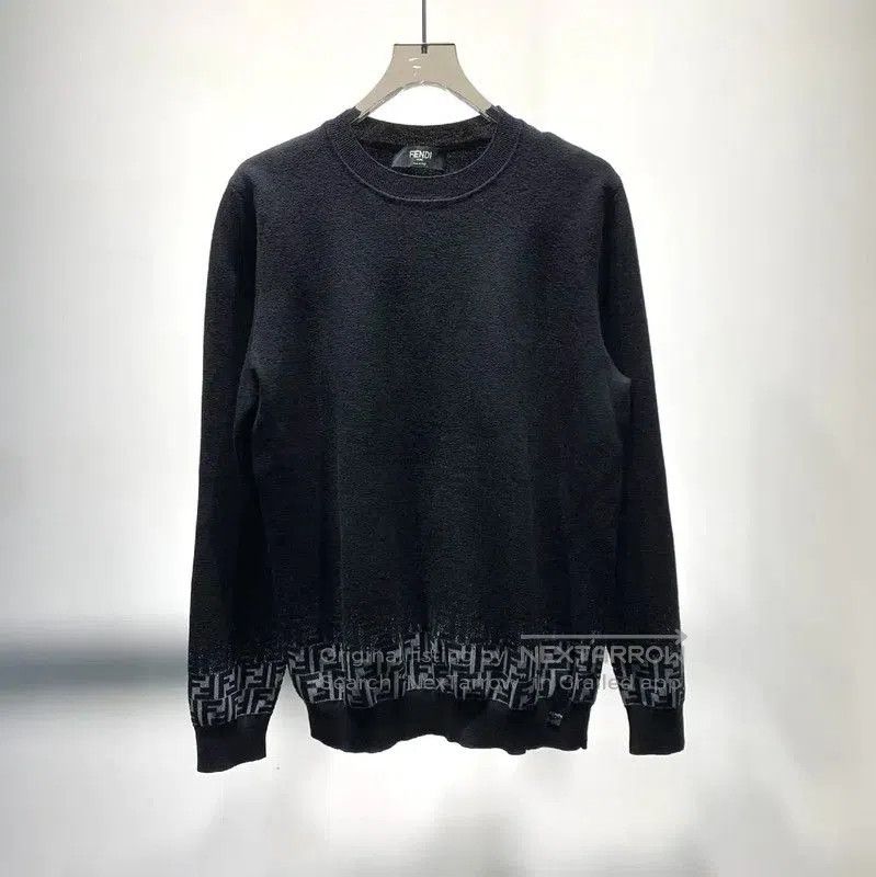 Fendi Fendi Black Wool Knit Sweater for Men . Size US M / EU 48-50 / 2 - 1 Thumbnail