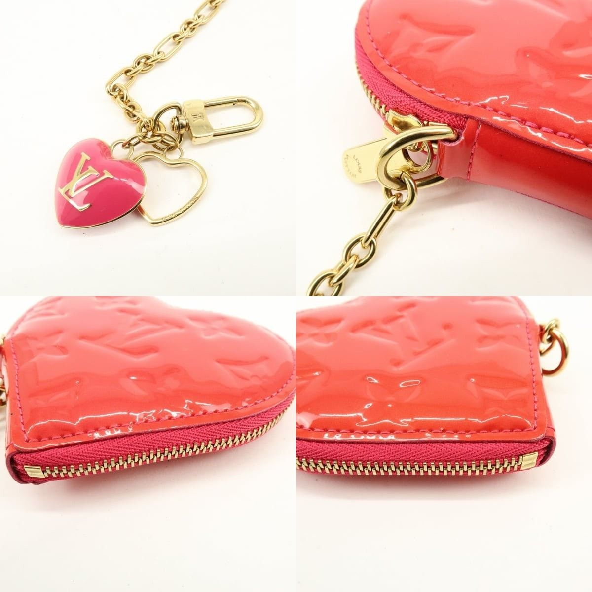 Louis Vuitton Louis Vuitton Monogram Vernis Porte Monnaie Coeur Coin Purse Size ONE SIZE - 4 Thumbnail