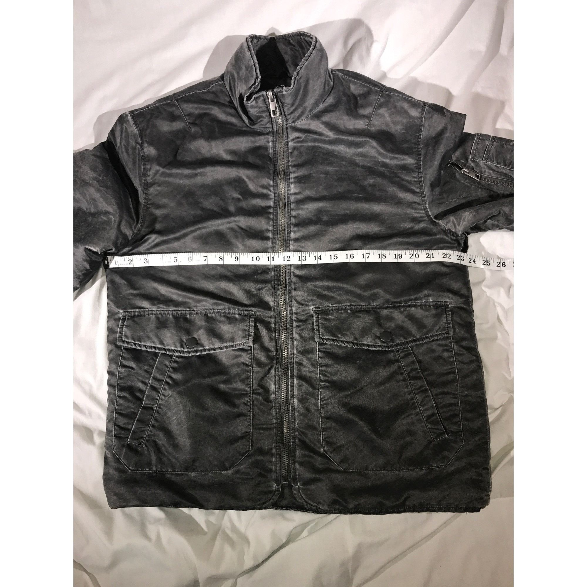 Other Men Kuwalla/TEE Mineral Bomber Charcoal Zip Jacket Size US XL / EU 56 / 4 - 5 Thumbnail