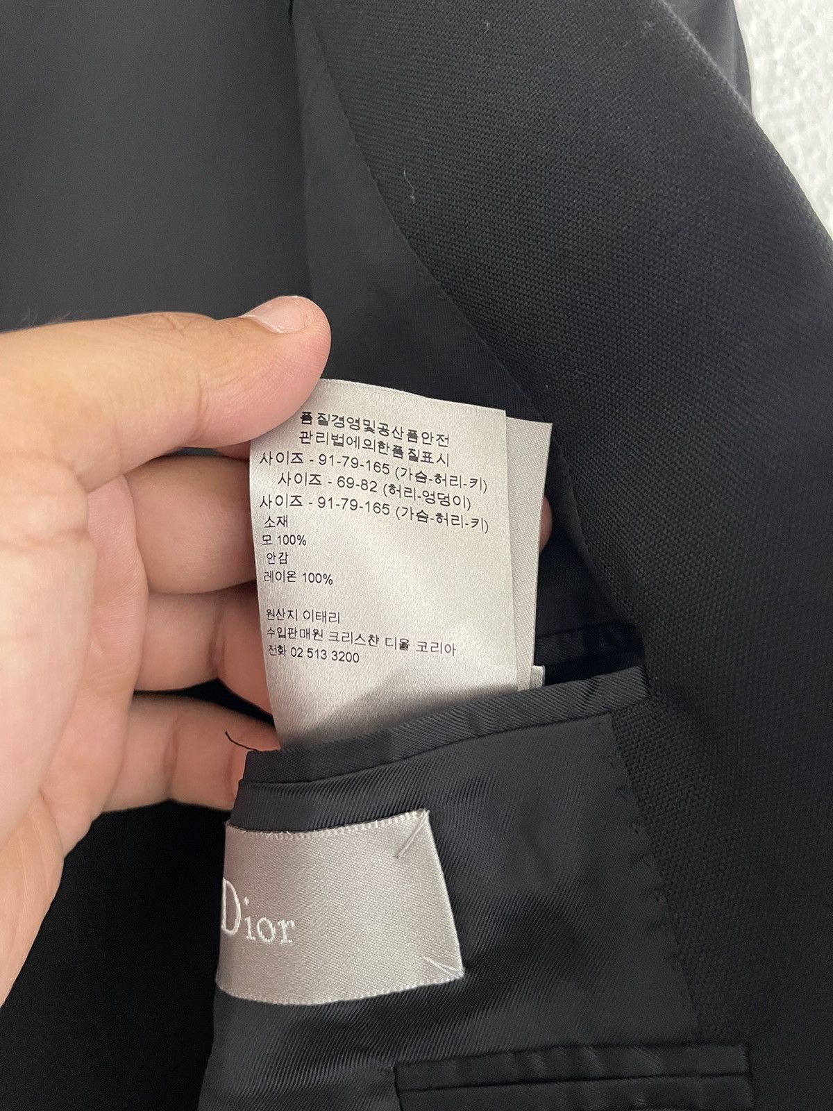 Dior Dior Homme Hedi Slimane Blazer Virgin Wool Size 38R - 12 Thumbnail