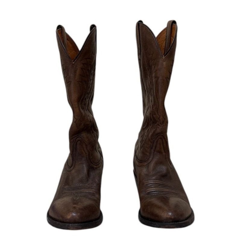 Nocona Boots Nocona Boots Men 9D Brown Leather Cowboy Western Festival Size US 9 / EU 42 - 3 Thumbnail