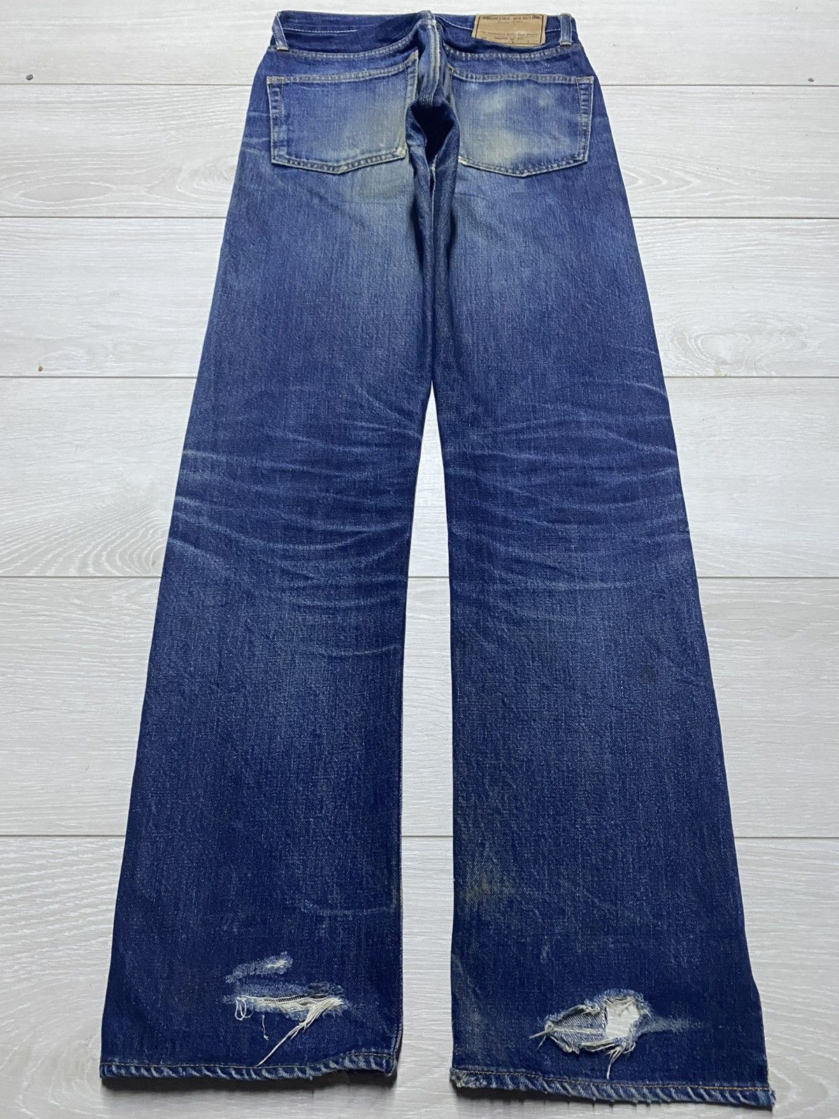 Japanese Brand Vintage Orange Helmet Dic Union Made Selvedge Jeans Size US 26 / EU 42 - 2 Thumbnail