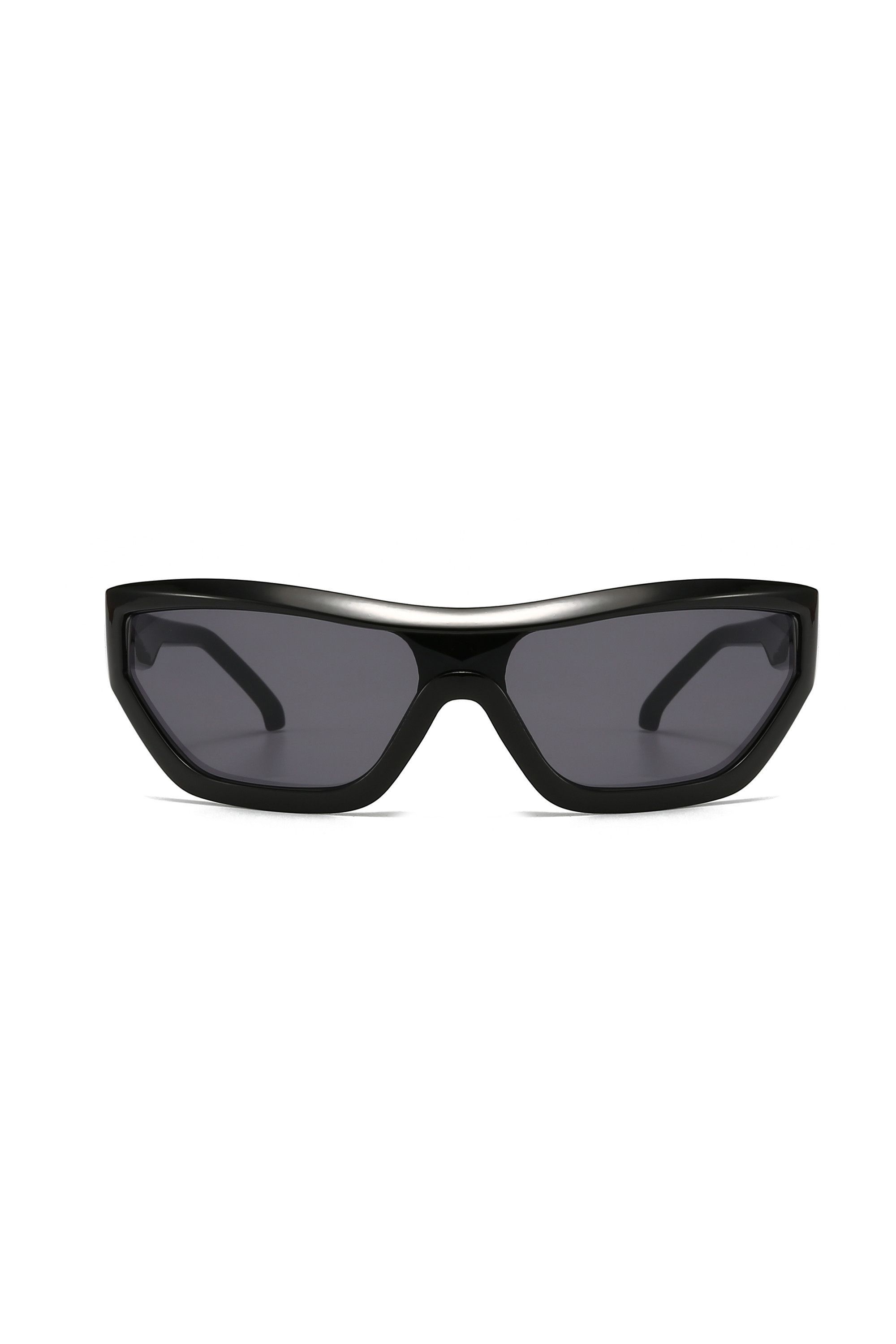 Japanese Brand Y2k Avant Garde Futuristic Rectangle Black Sunglasses OS Size ONE SIZE - 8 Thumbnail