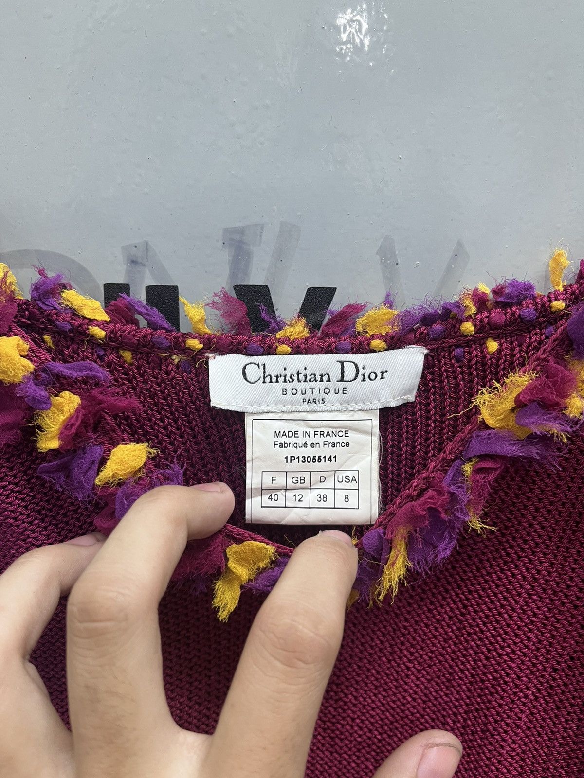 Dior 2001 CHRISTIAN DIOR BOUTIQUE BY JOHN GALLIANO KNIT TANK TOP Size M / US 6-8 / IT 42-44 - 7 Thumbnail