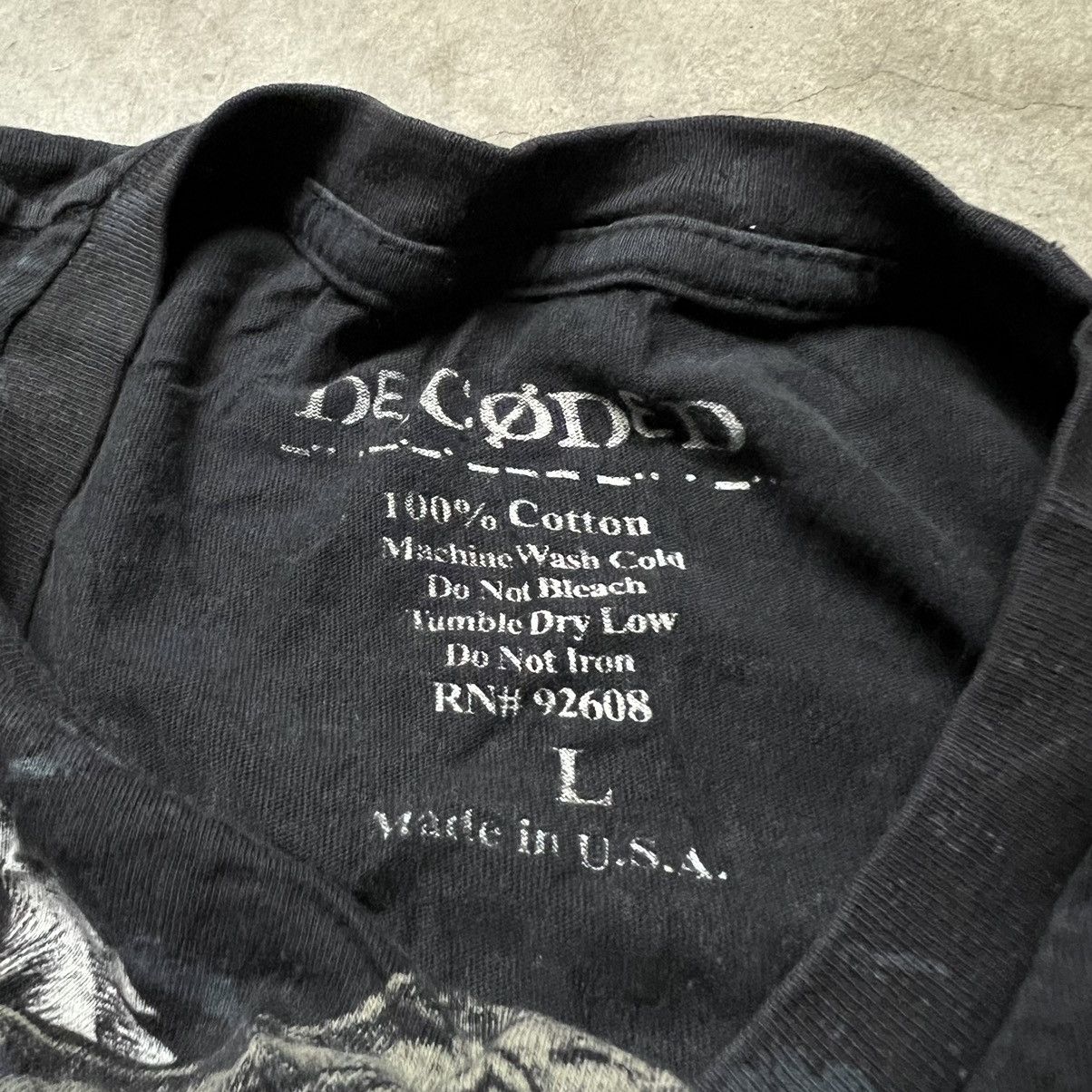 Affliction × Ed Hardy × Southpole Vintage Y2K Decoded AOP Graphic T-Shirt Size US L / EU 52-54 / 3 - 7 Thumbnail