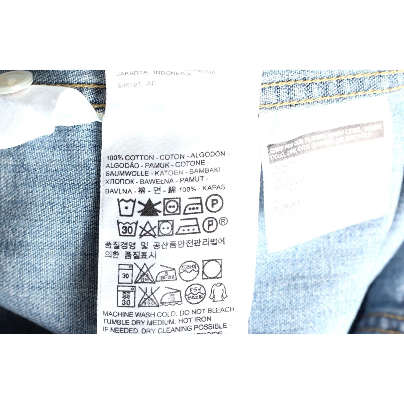 Levi's LEVI’S Barstow Western Denim Shirt Size S Long Sleeve Men VR3506 Size US S / EU 44-46 / 1 - 7 Thumbnail