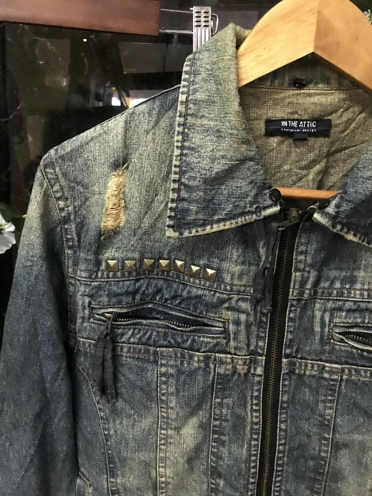 In The Attic × Japanese Brand RARE IN THE ATTIC DENIM DISTRESS Size M / US 6-8 / IT 42-44 - 3 Thumbnail