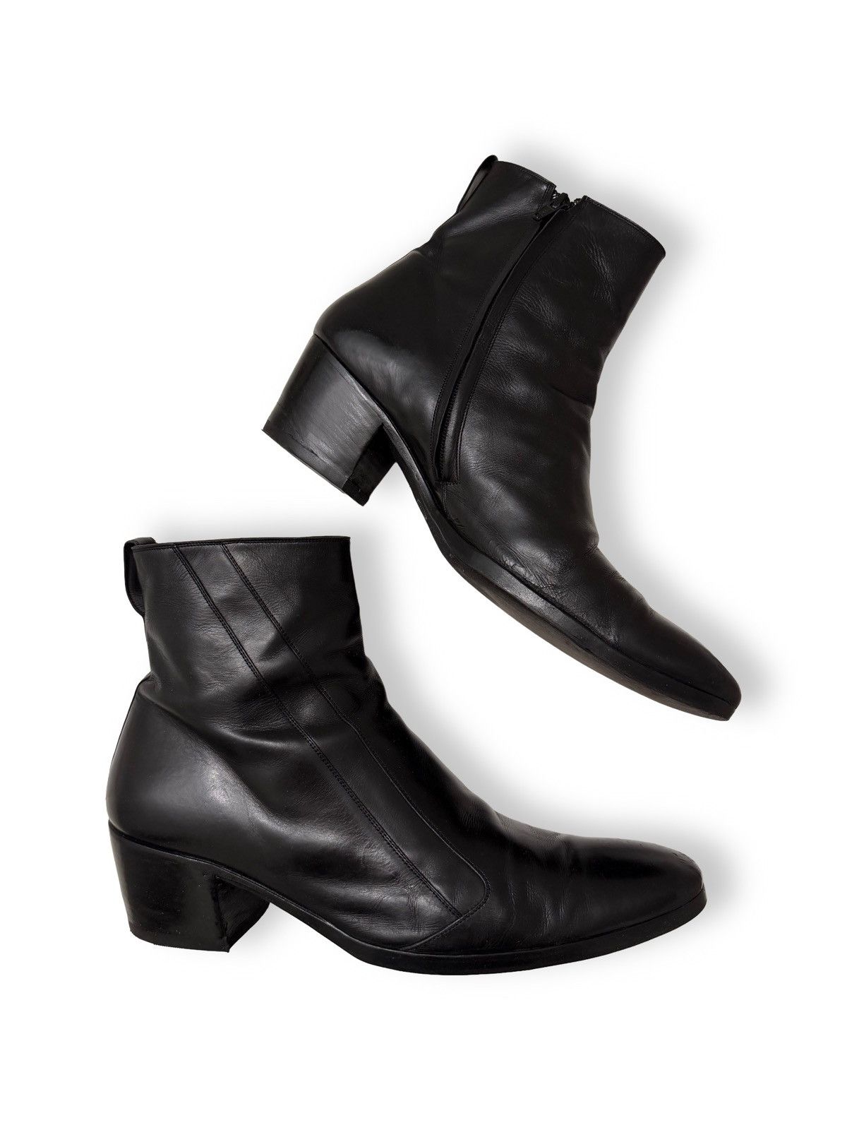 靴 dior homme2005AW heel boots Hedi Slimane Dior × Hedi Slimane ICONIC AW05 DIOR HOMME BY HEDI 6.5 CM CUBAN
