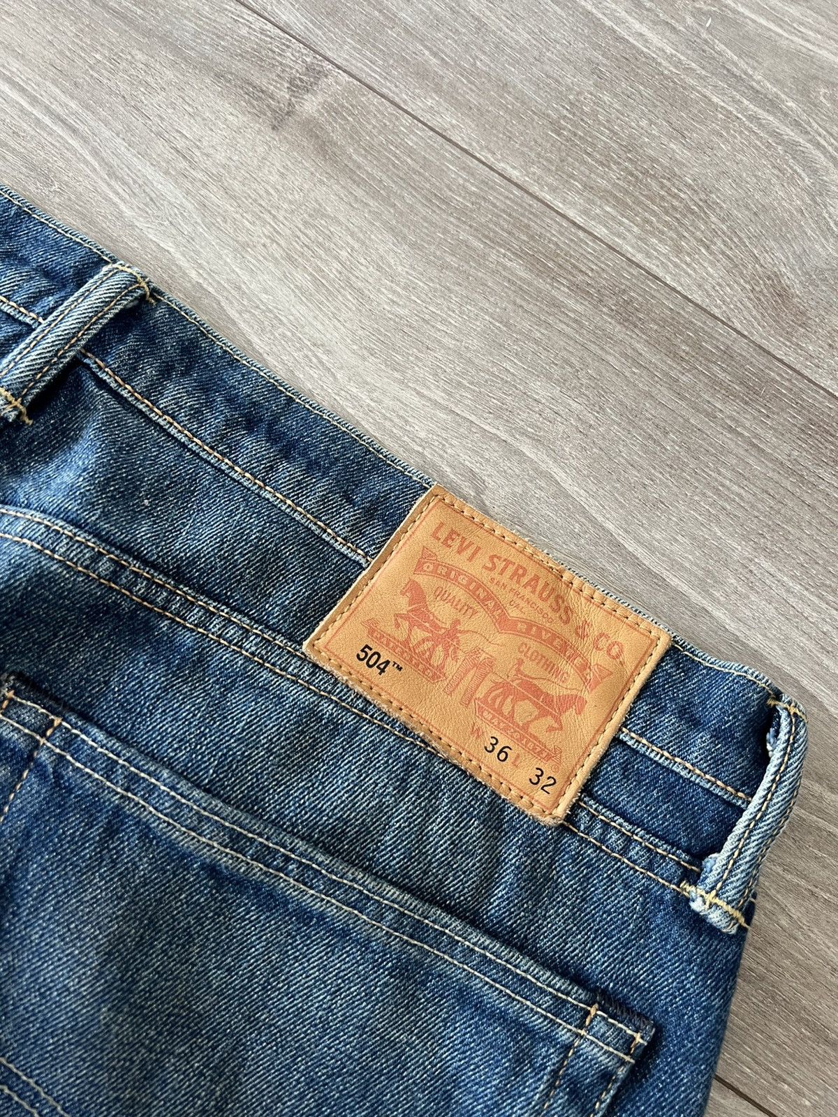 Levi's × Levi's Vintage Clothing ‼️Vintage Levis 504 White Oak Cone Denim Pants‼️ Size US 36 / EU 52 - 9 Thumbnail
