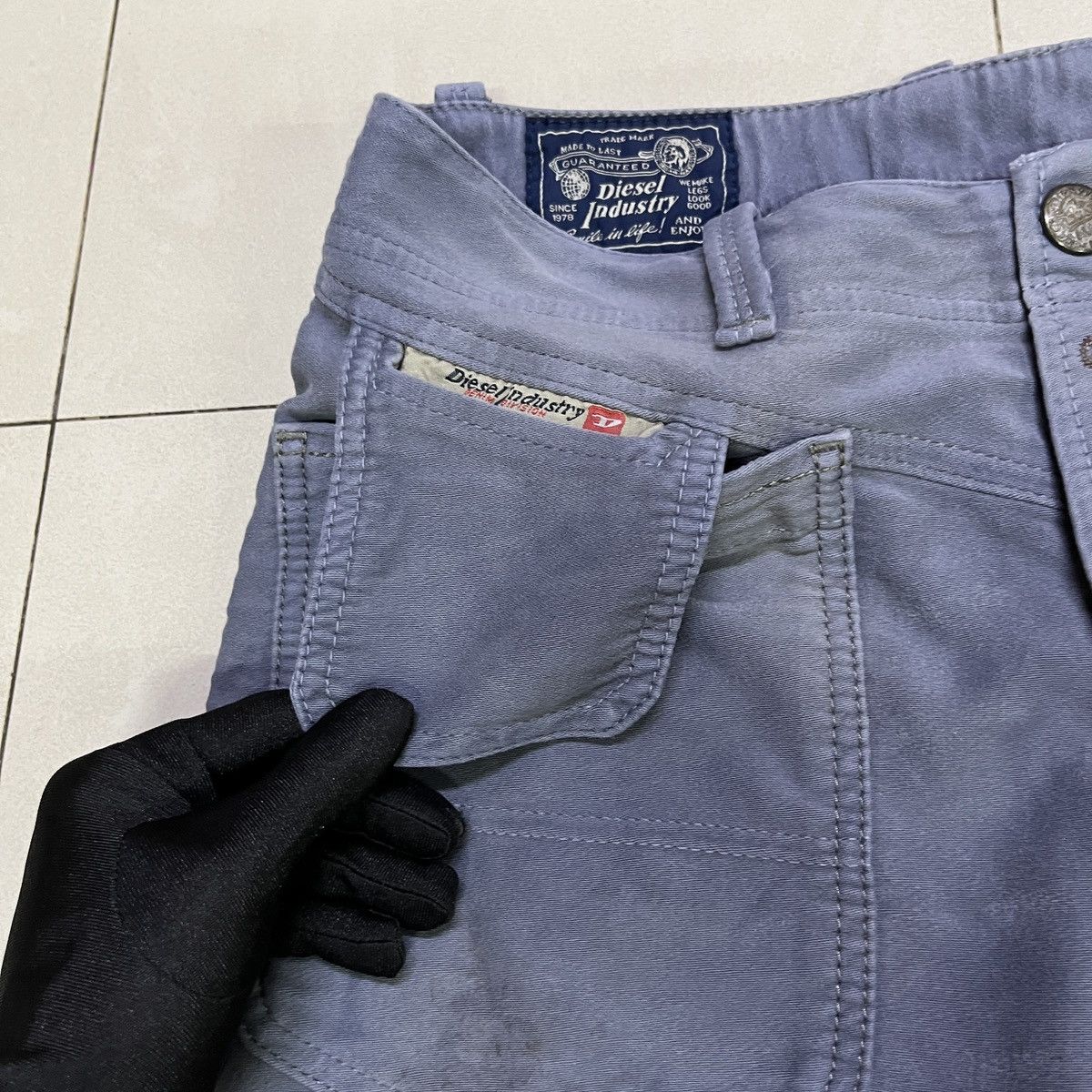 Diesel × Vintage Vintage Diesel Industry Faded Pants/Jeans Size US 32 / EU 48 - 5 Thumbnail