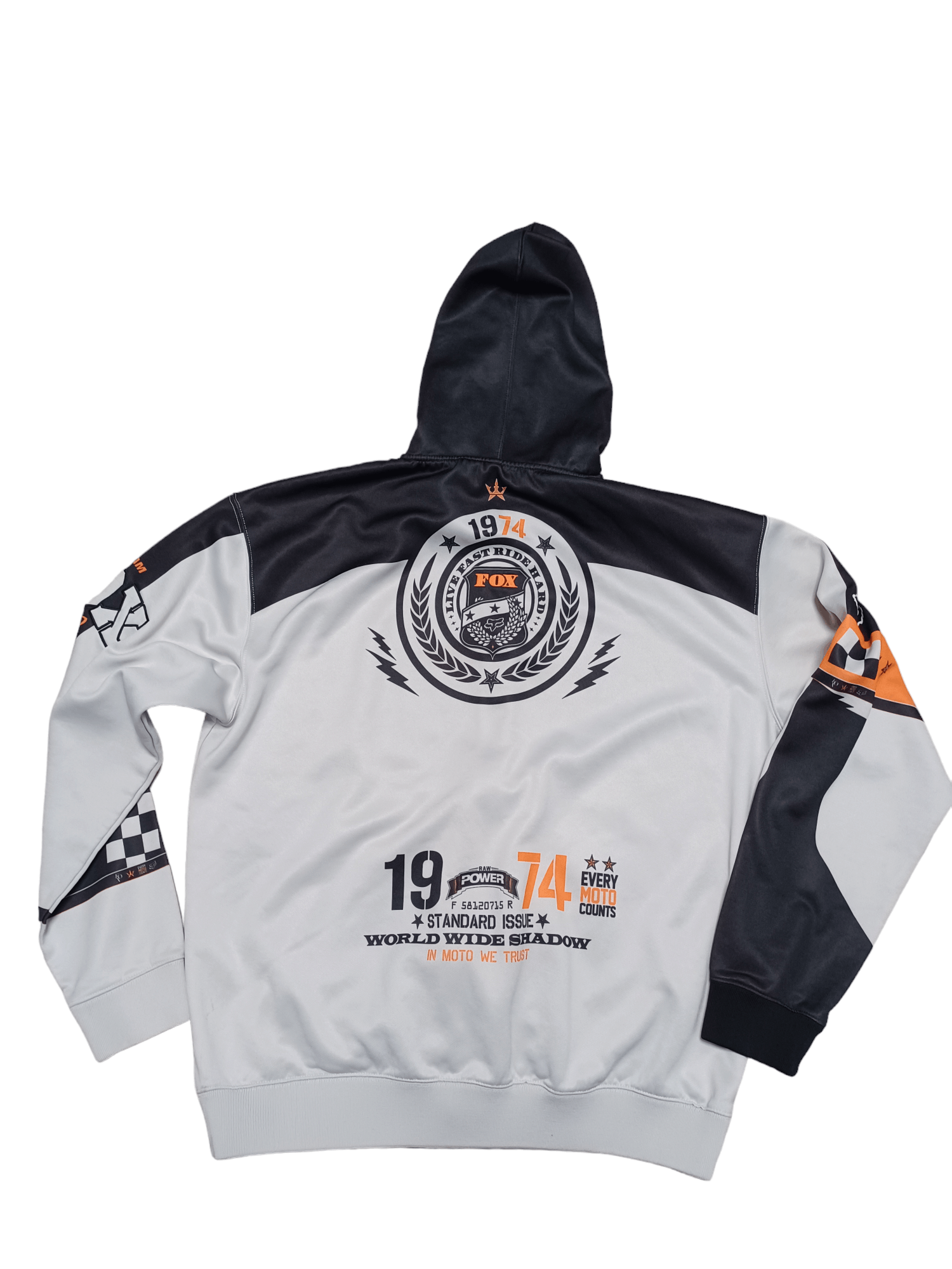 Fox Racing FOX RACING BIGLOGO EMBROIDERED ZIP HOODIE LIGHT JACKET Size US XXL / EU 58 / 5 - 2 Thumbnail