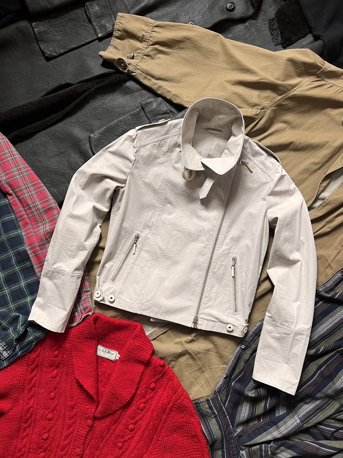 Brunello Cucinelli Brunello Cucinelli Assymetric Zipper Cotton Jacket IT42 Size M / US 6-8 / IT 42-44 - 3 Thumbnail