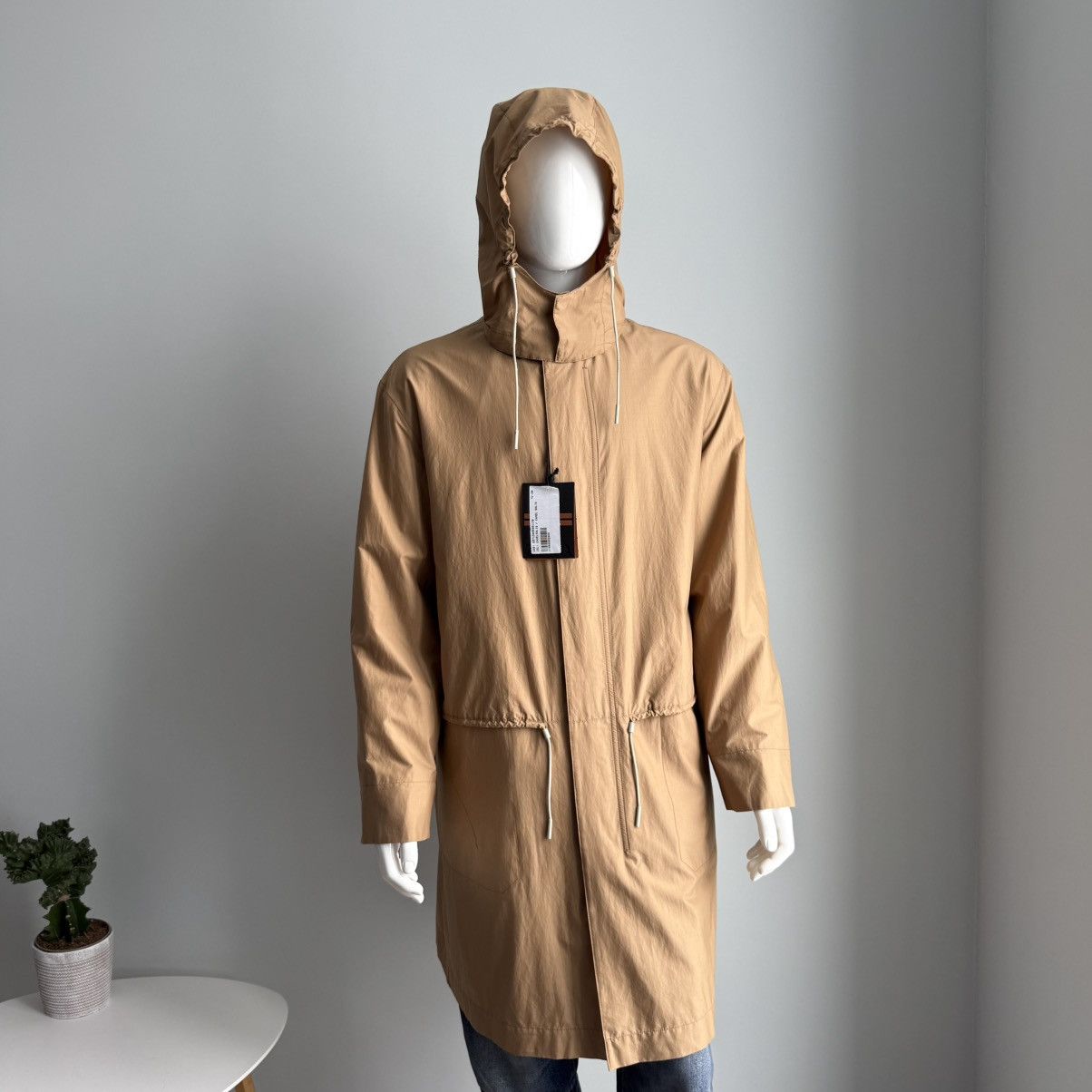 Ermenegildo Zegna Ermenegildo Zegna Leggerissimo Cotton Silk Long Hooded IT50 Size US M / EU 48-50 / 2 - 4 Thumbnail